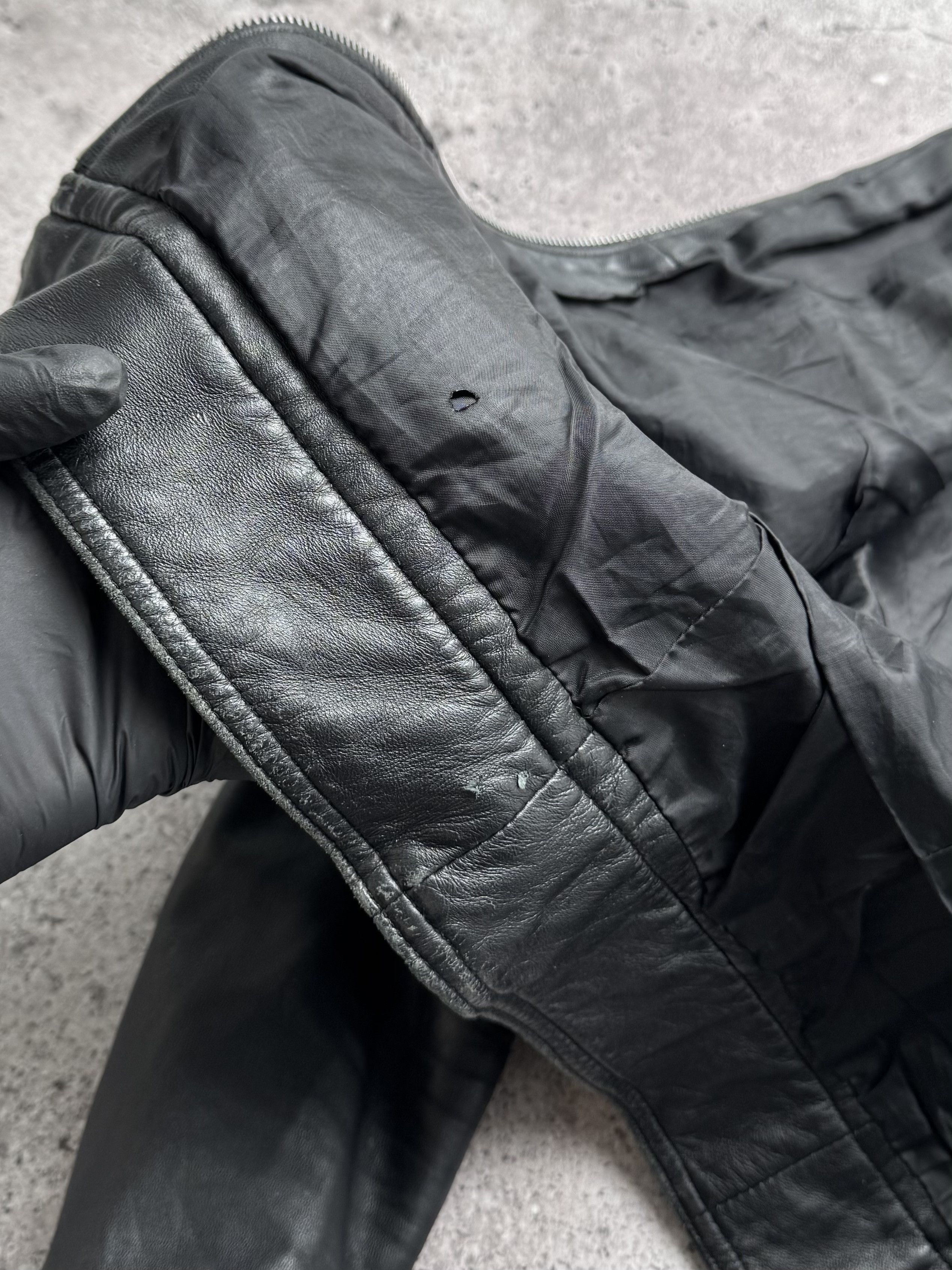 Vintage Vintage Cropped Leather Jacket C2(V480) Size XS / US 0-2 / IT 36-38 - 8 Thumbnail