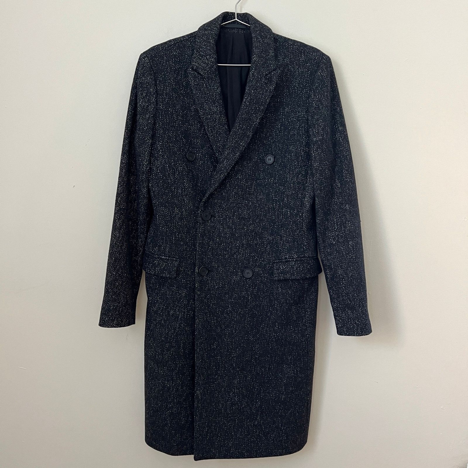 Allsaints AllSaints REFINE COAT Charcoal Gray Wool Blend Mens Size 36 Size US S / EU 44-46 / 1 - 1 Thumbnail