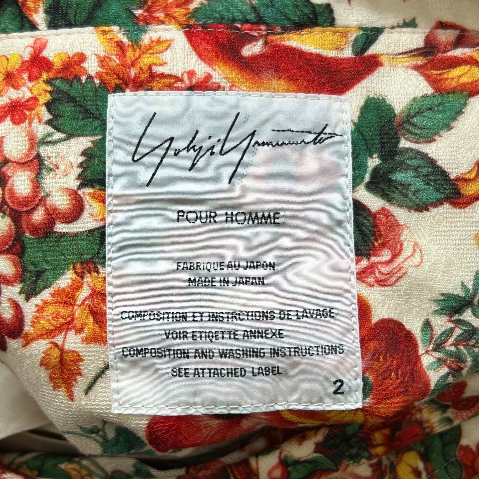 Yohji Yamamoto Yohji Yamamoto 11SS All-Over Floral Print Blazer Size US M / EU 48-50 / 2 - 5 Thumbnail