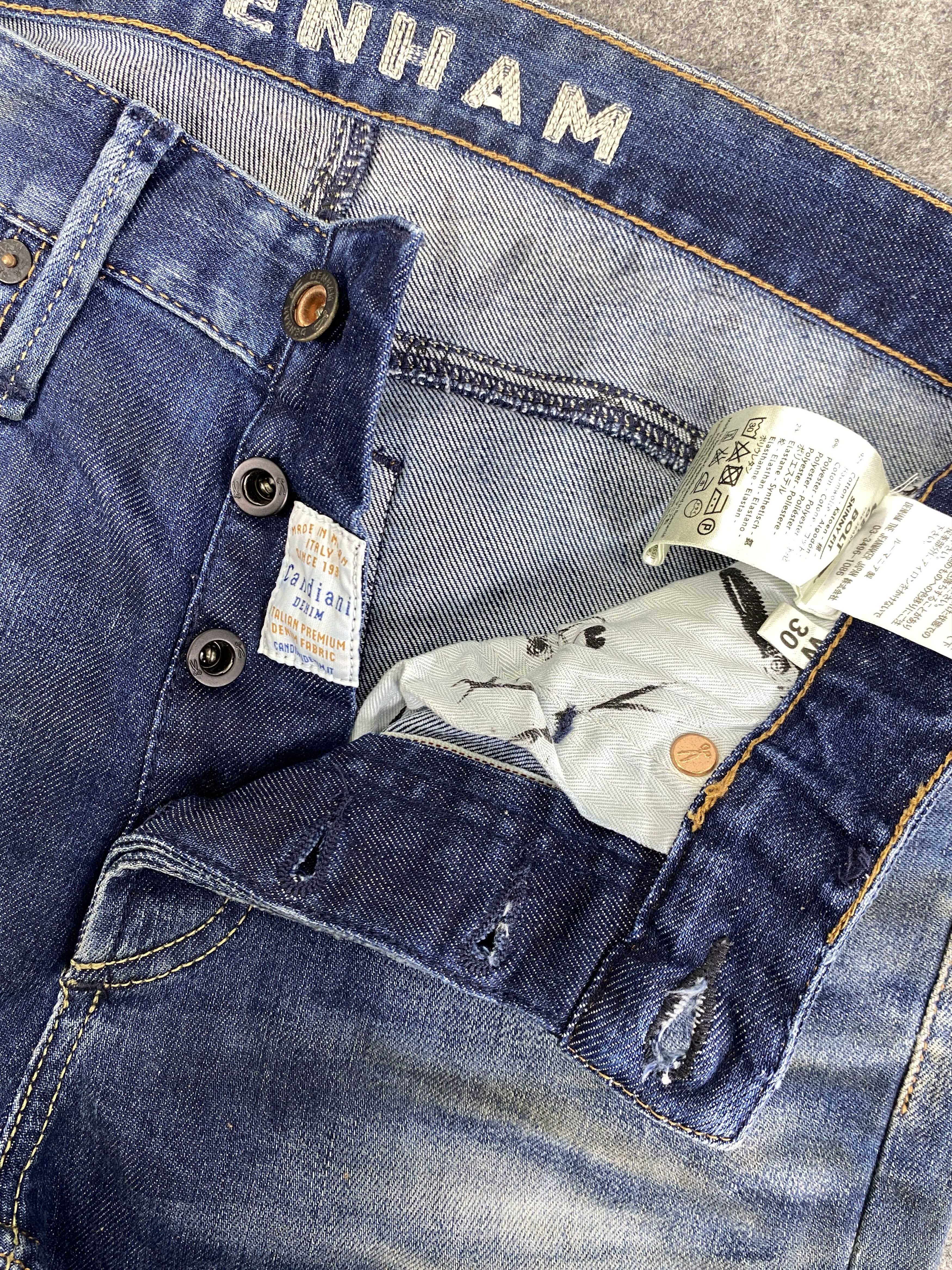 Japanese Brand Faded Blue Redline Denham Jeans 32x28 Denim - JN3333 Size US 32 / EU 48 - 6 Thumbnail