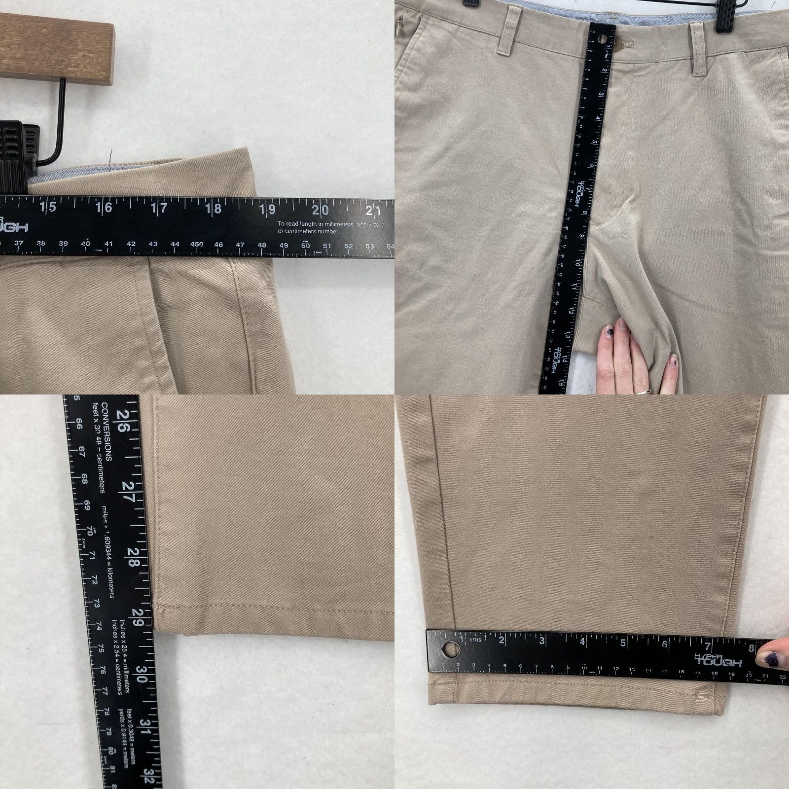 Bonobos VINTAGE Bonobos Chino Pants Mens 36x30 Khaki Slim Fit Stretch Flat Front Zip Fly Casual Size US 36 / EU 52 - 8 Thumbnail