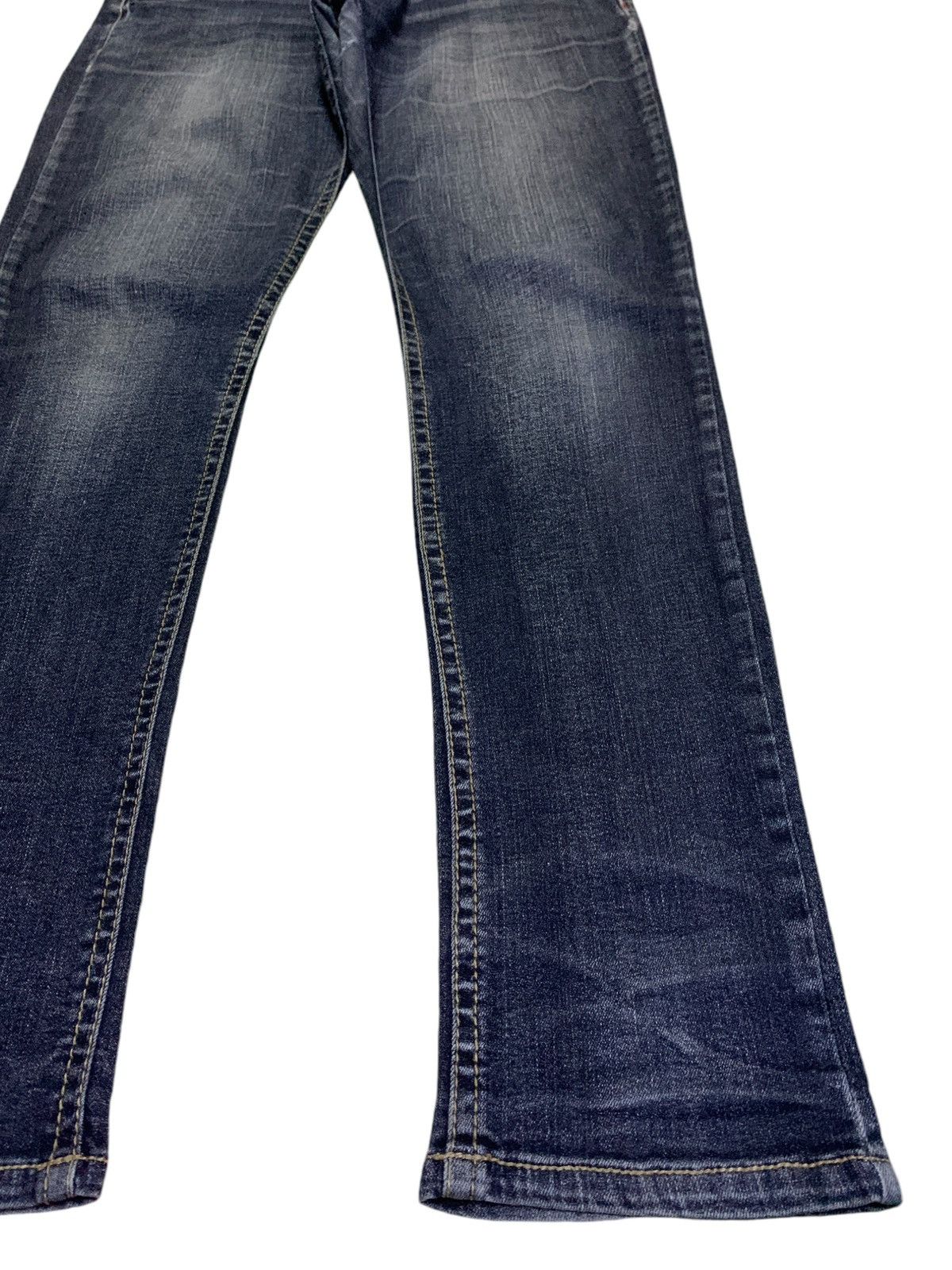 Japanese Brand Vintage Japanese Brand Faded Wash Embellished Jeans Size 31" - 7 Thumbnail