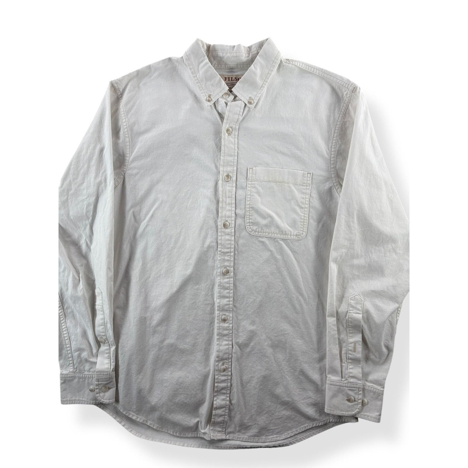 Filson Modern Filson White Button Up SZ M Size US M / EU 48-50 / 2 - 2 Thumbnail