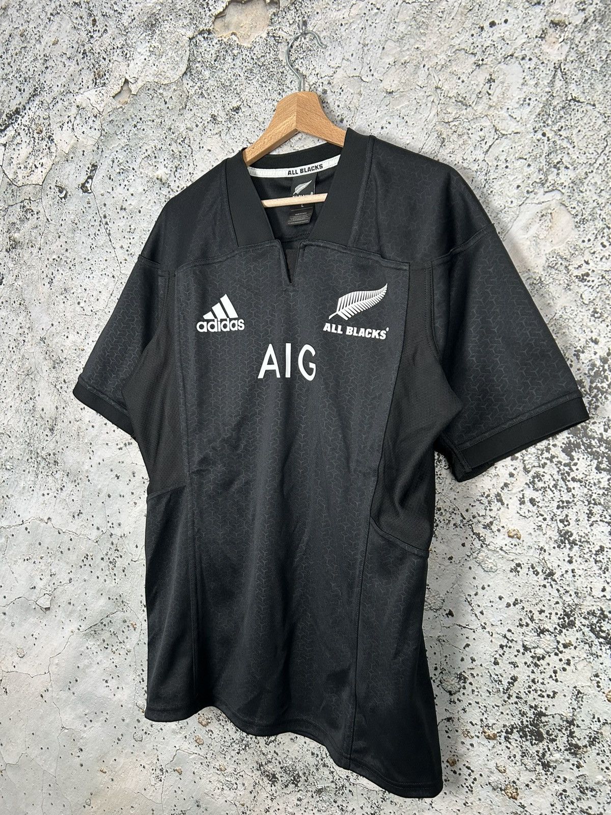 Adidas All Blacks Adidas Rugby Jersey Streetwear Vintage Rare Size US L / EU 52-54 / 3 - 2 Thumbnail