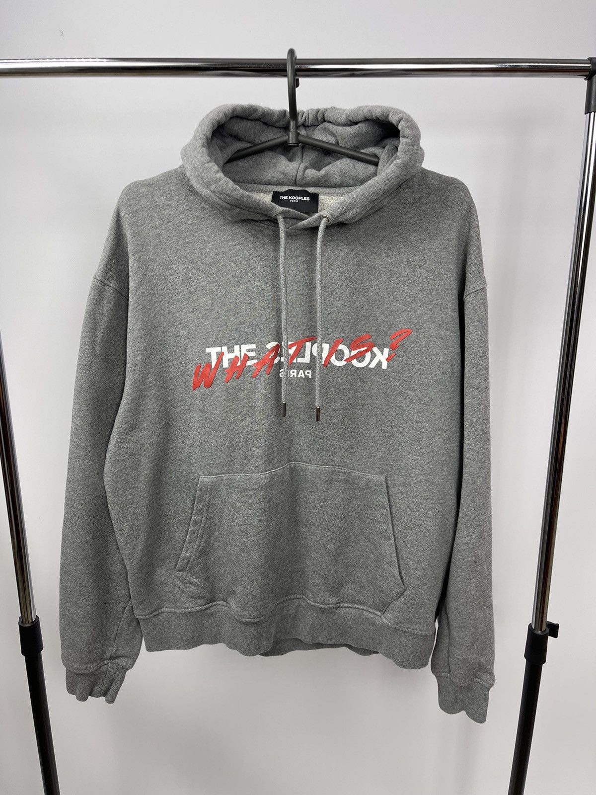 The Kooples The Kooples Paris Hoodie Size L Grey Central Logo Portugal Size US L / EU 52-54 / 3 - 1 Thumbnail