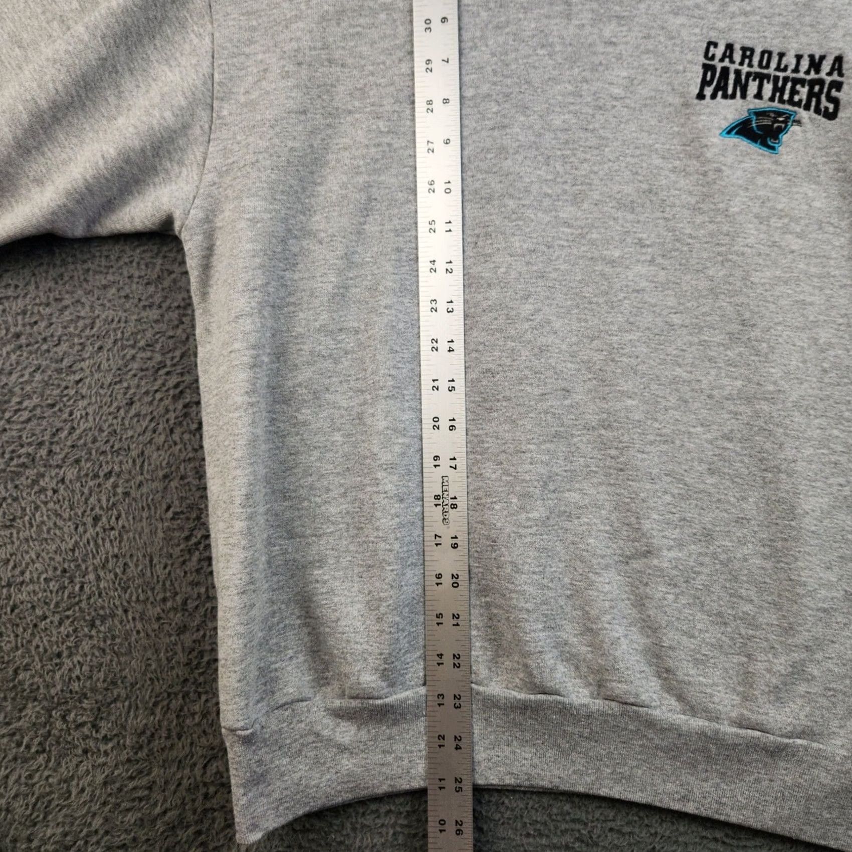 Vintage Majestic Sweatshirt Mens L Carolina Panthers NFL Football Gray Mock Neck, Men's — image 6 of 6