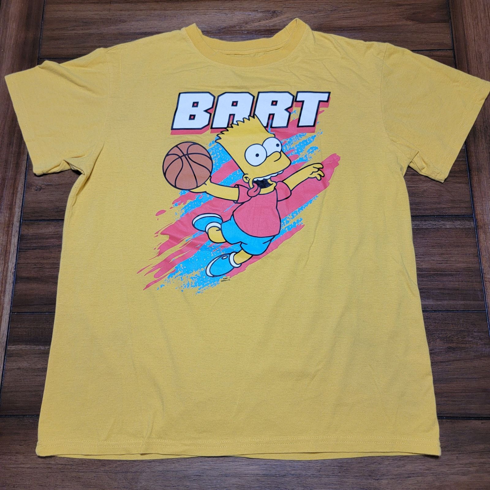 The Simpsons The Simpsons Yellow Unisex Tee Basketball "Bart" - Size XL* Size US XL / EU 56 / 4 - 1 Thumbnail