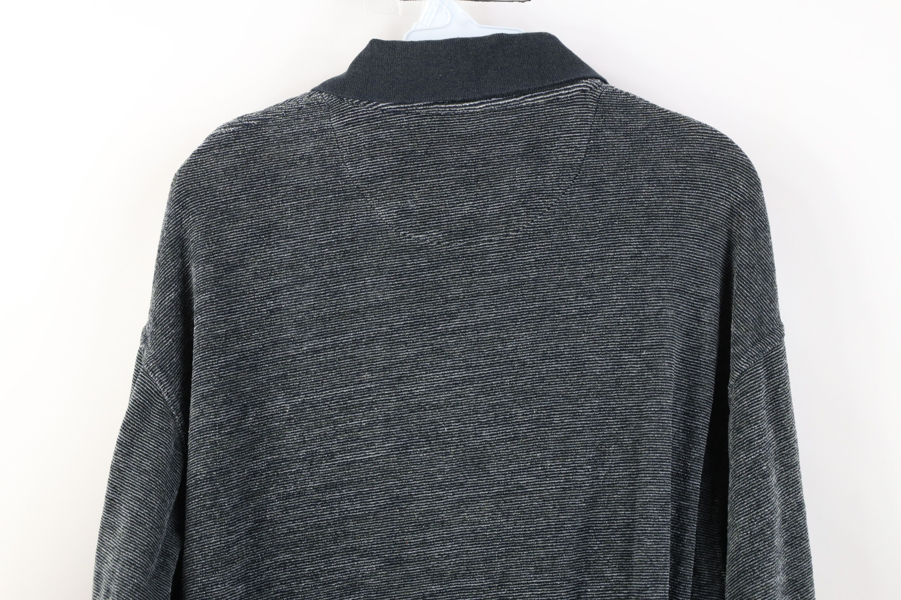 Vintage Vintage 90s Streetwear Ribbed Knit Long Sleeve Rugby Polo Size US XL / EU 56 / 4 - 9 Thumbnail