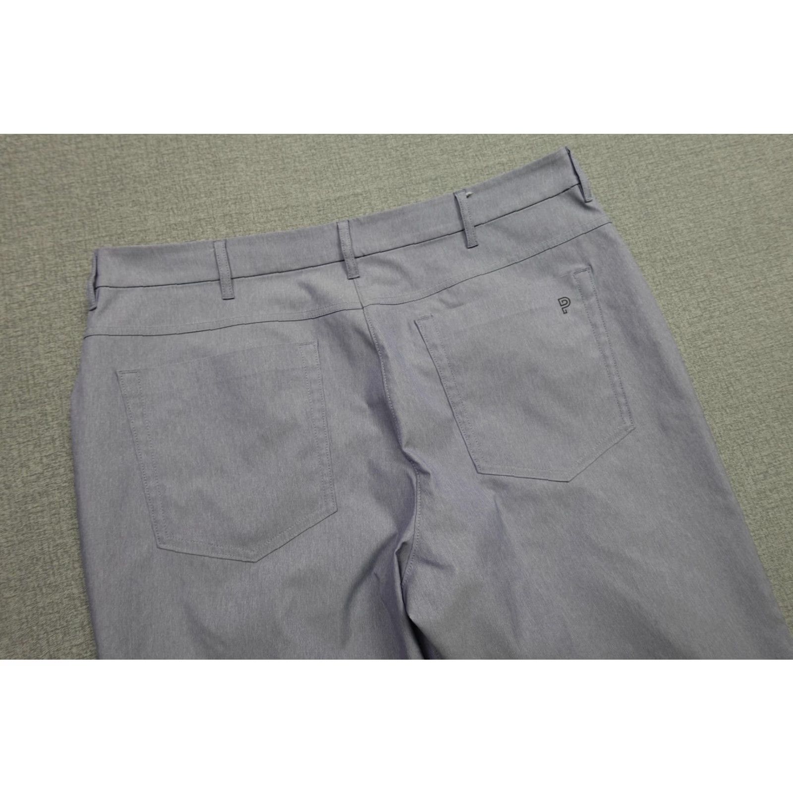 Vintage Public Rec Chino Pants Mens 36x32 Blue Straight Leg Casual Performance Travel Pants Mens Blue Flat Front Zip Fly 5-Pocket Logo Wide Range of Seasons Size US 36 / EU 52 - 2 Thumbnail