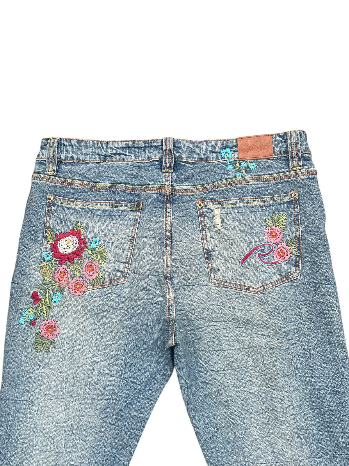 Designer × Request Jeans Request Flare Emboiderey Denim Size 36" / US 14 / IT 50 - 10 Thumbnail