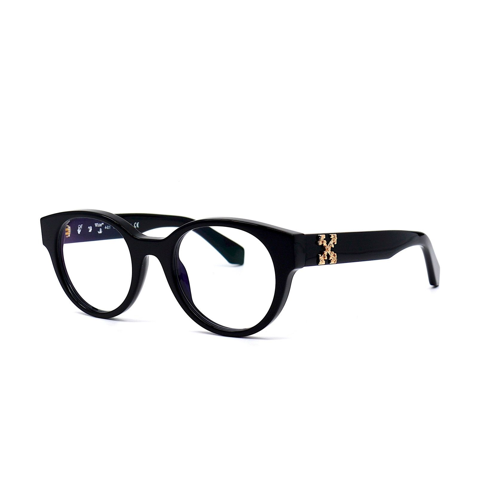 Off-White NEW! OFF-WHITE STYLE-2 OERJ002 BLACK EYEGLASSES FRAME Size ONE SIZE - 3 Thumbnail