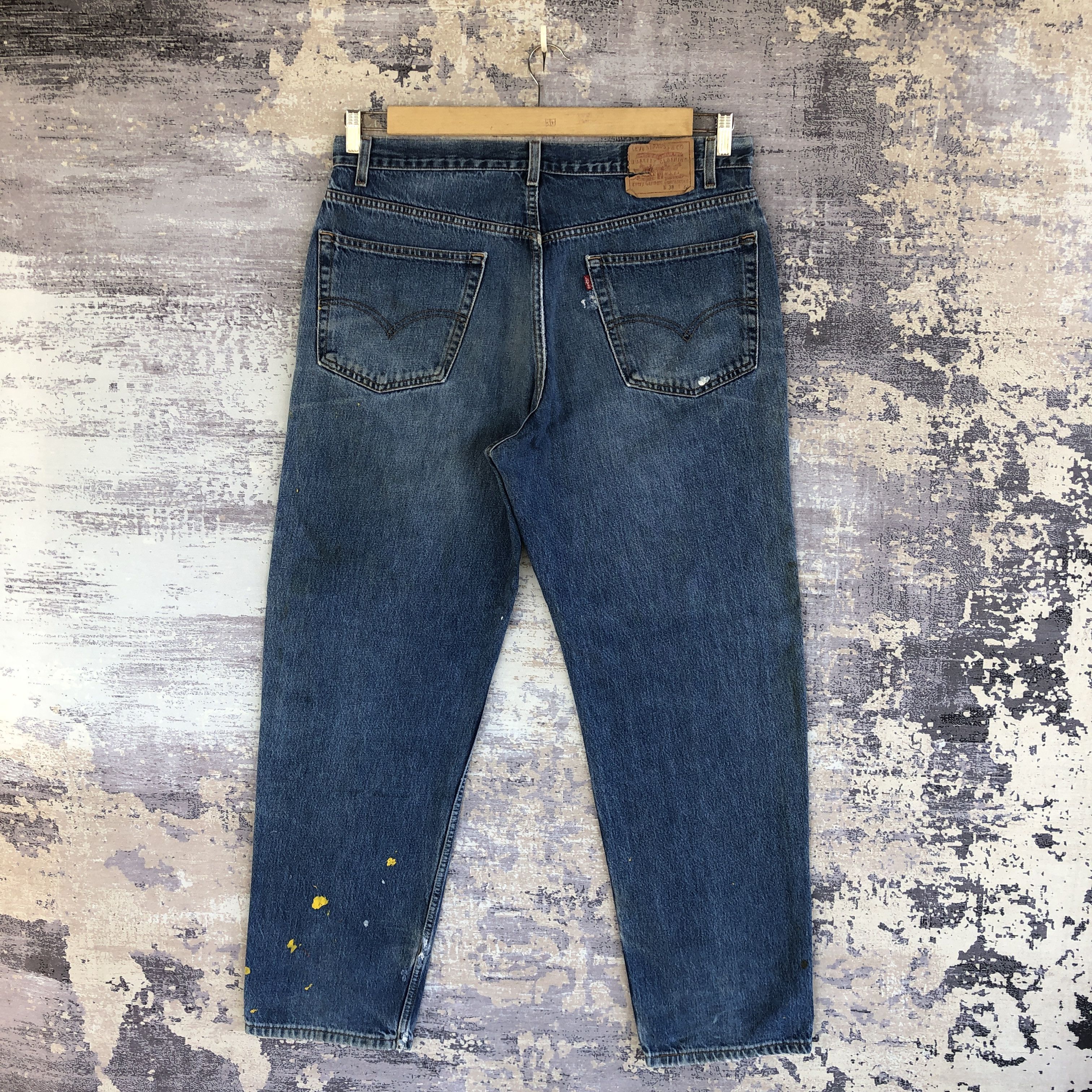 Levi's Vintage Levis Distressed Jeans Levi's Painter Faded Denim Size US 36 / EU 52 - 2 Thumbnail
