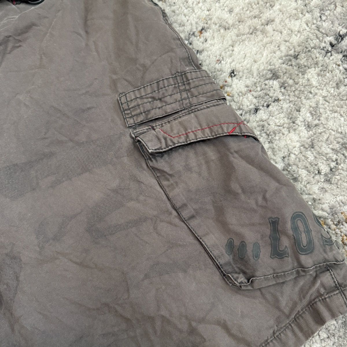 Billabong × Lost Enterprises × Vintage Vintage Y2K Faded black Lost surfwear cargo shorts Size US 38 / EU 54 - 6 Thumbnail