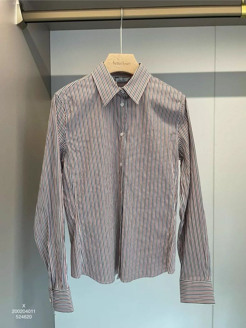 Loro Piana LORO PIANA Striped cotton shirt Size L / US 10 / IT 46 - 1 Thumbnail