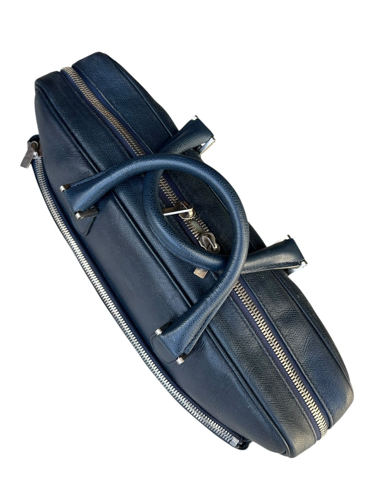 Valextra Avietta Briefcase Valextra Scratches Patina Leather Bag Size ONE SIZE - 17 Thumbnail