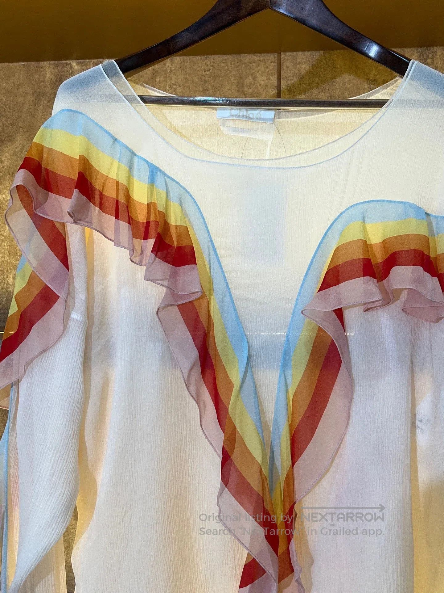Chloe Chloé Rainbow Silk Long Sleeve. Size XXS / US 00 / IT 34 - 3 Thumbnail