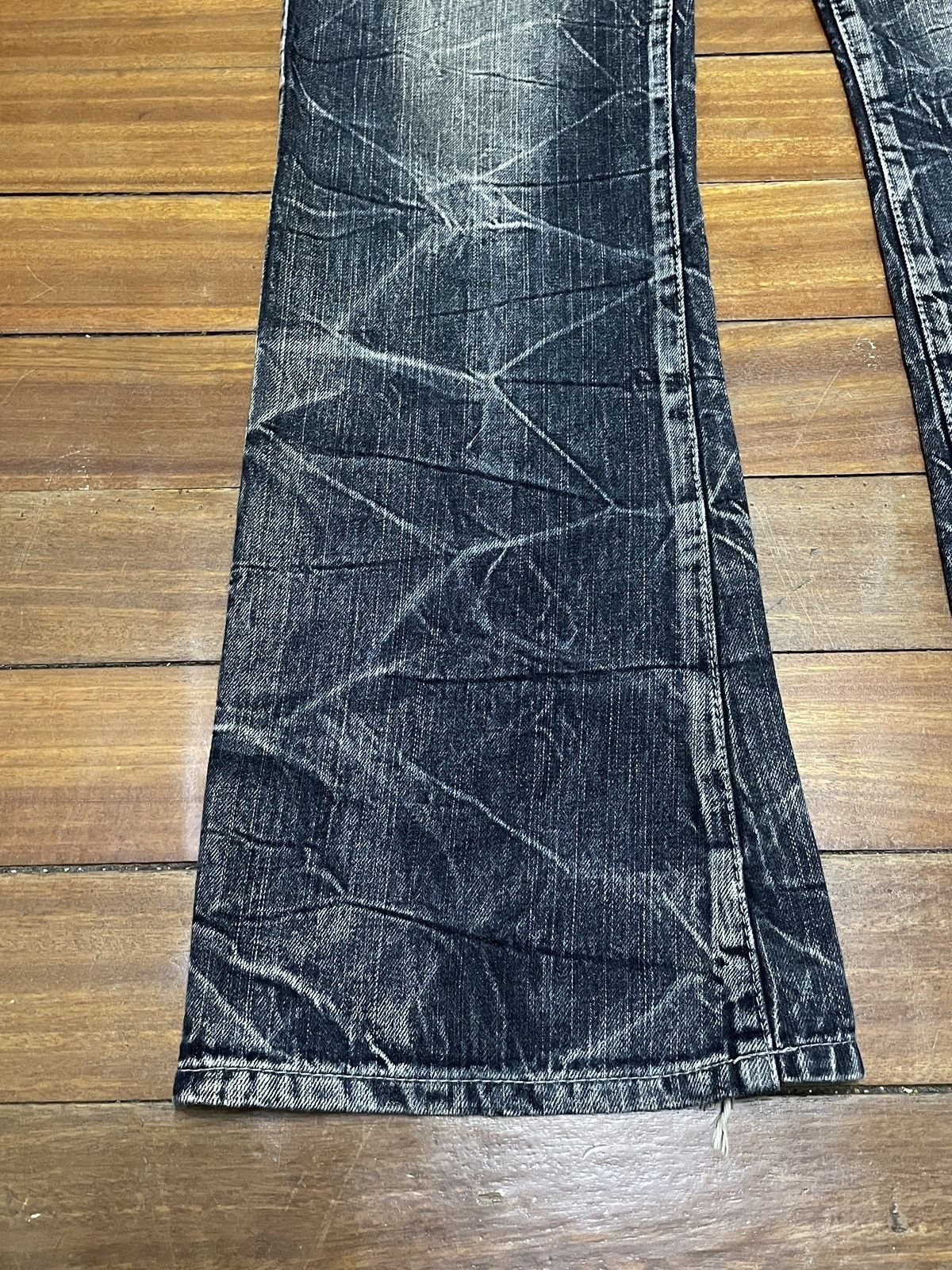 Vintage Rare Design Vintage Mild Life Distressed Flared Jeans 1990s Size US 35 - 5 Thumbnail