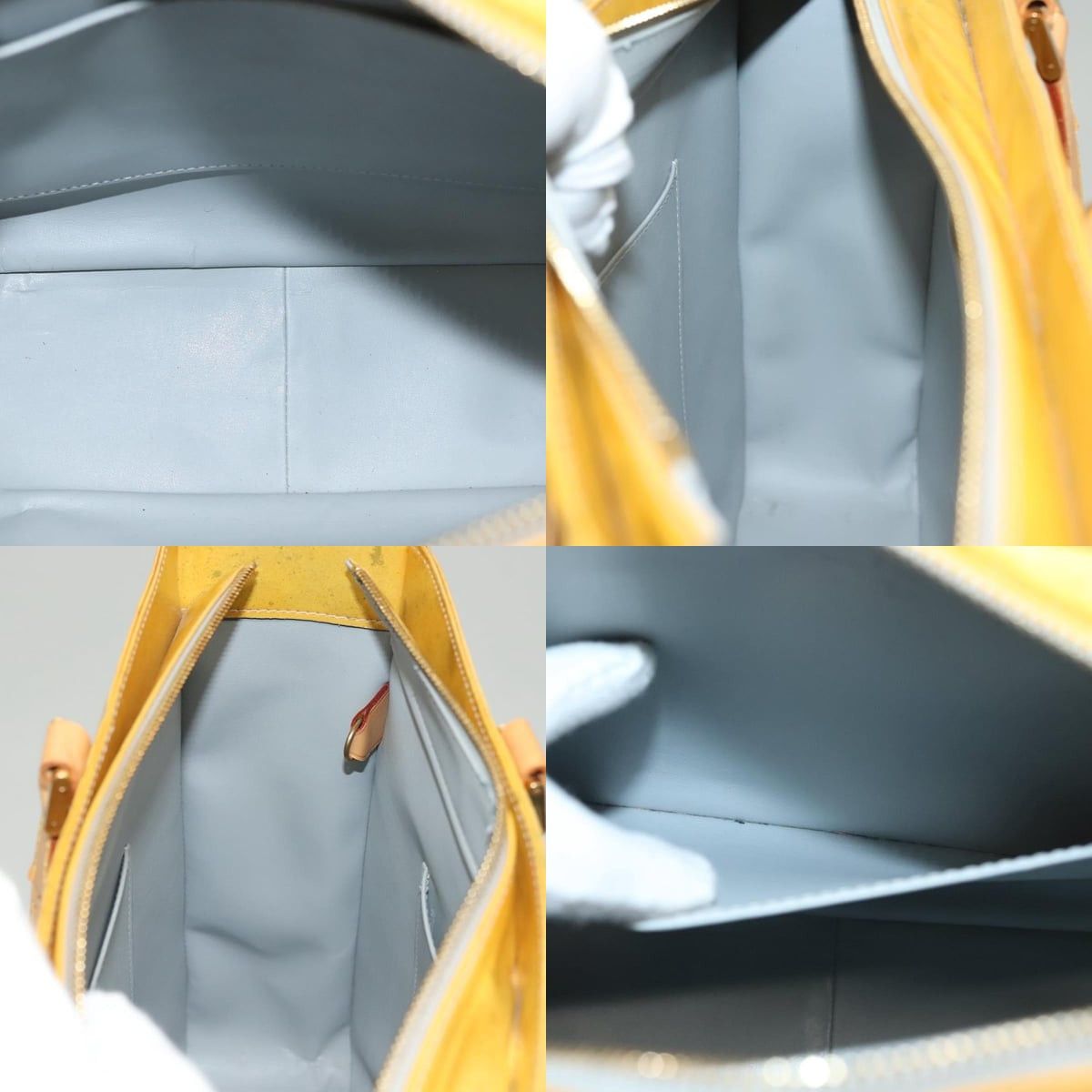 Louis Vuitton LOUIS VUITTON Monogram Vernis Columbus Tote Bag Gris M91028 Size ONE SIZE - 12 Thumbnail