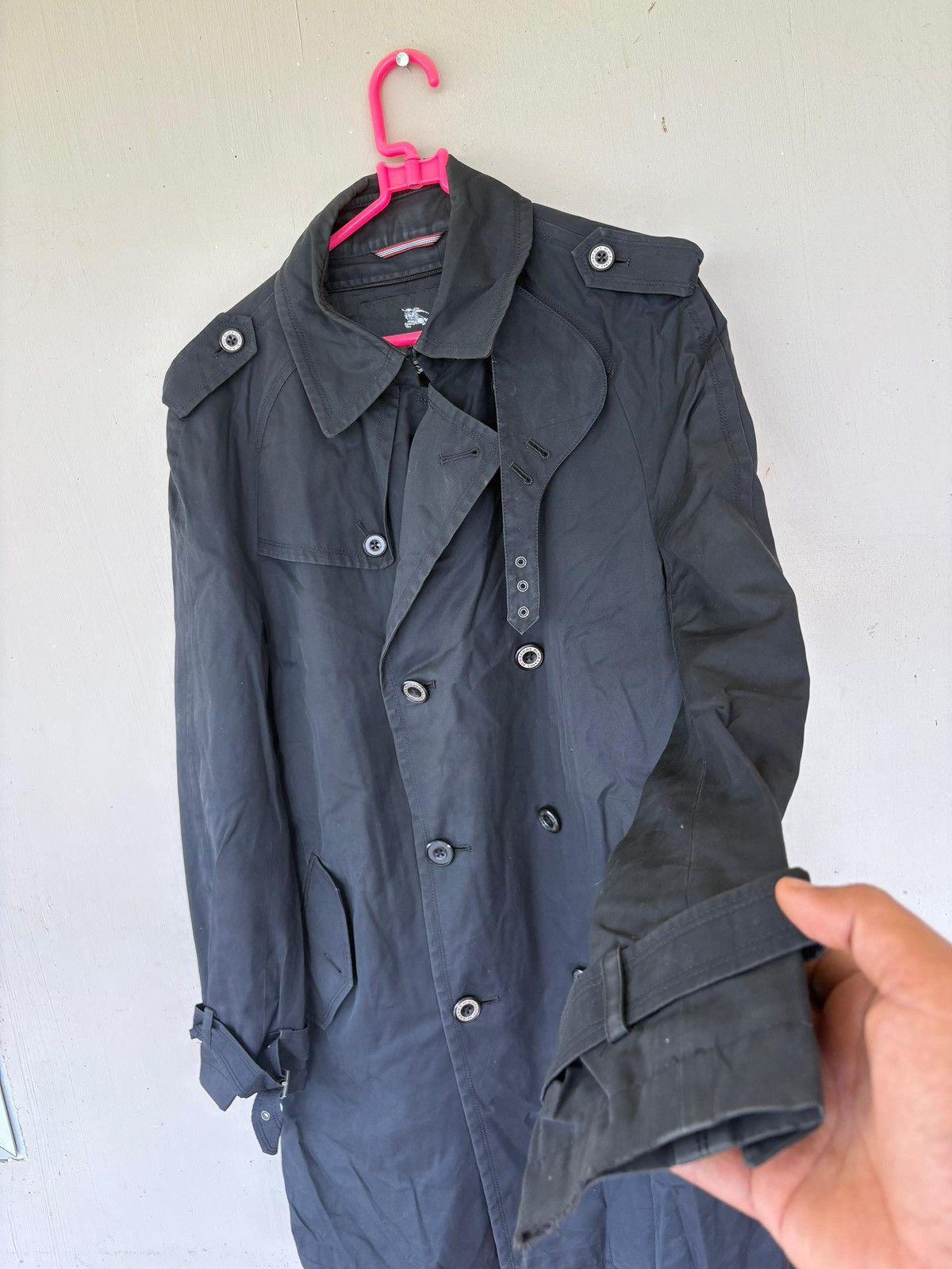 Burberry Burberry Black Label Trench Coat Jacket Design Nice Size US L / EU 52-54 / 3 - 3 Thumbnail