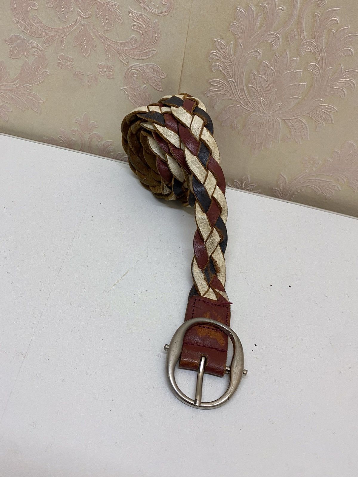 Japanese Brand Japanese Brand Braided Leather Buckle Belt Size ONE SIZE - 3 Thumbnail