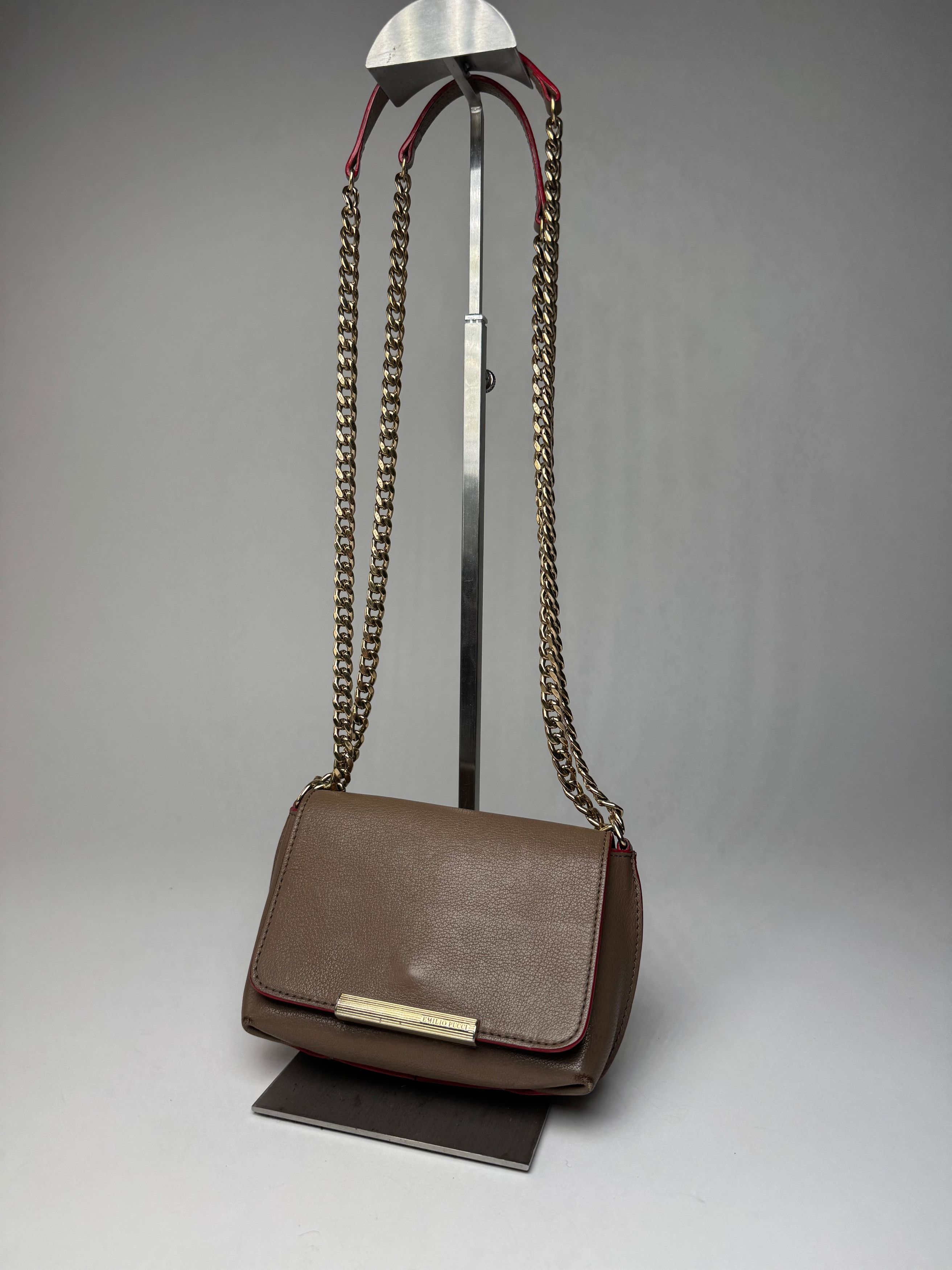 Emilio Pucci Vintage 2Way Leather Bag Brown Size ONE SIZE - 1 Thumbnail