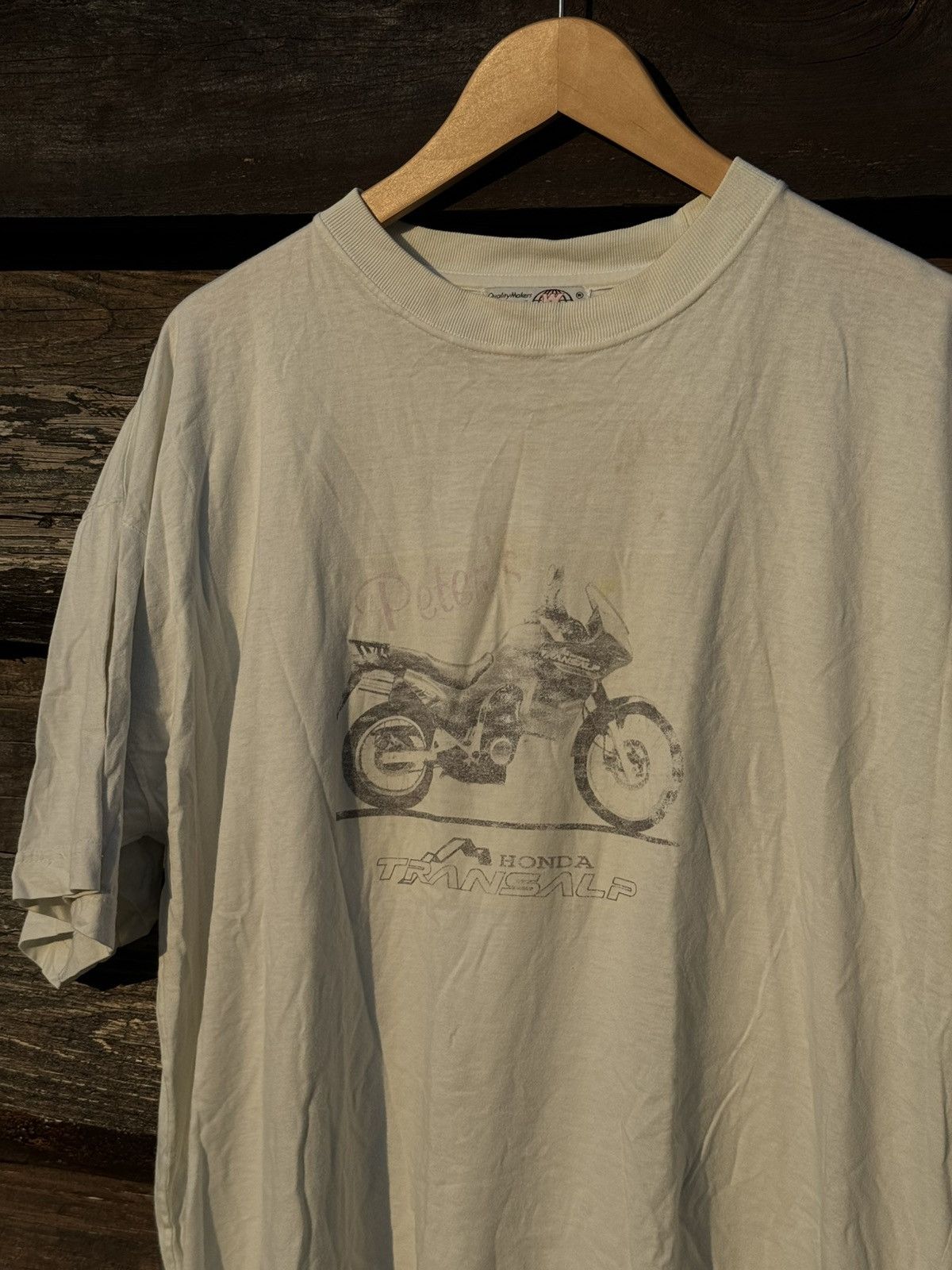 Vintage 90’s Vintage Honda Transalp Promo Moto Racing tee Size US L / EU 52-54 / 3 - 3 Thumbnail