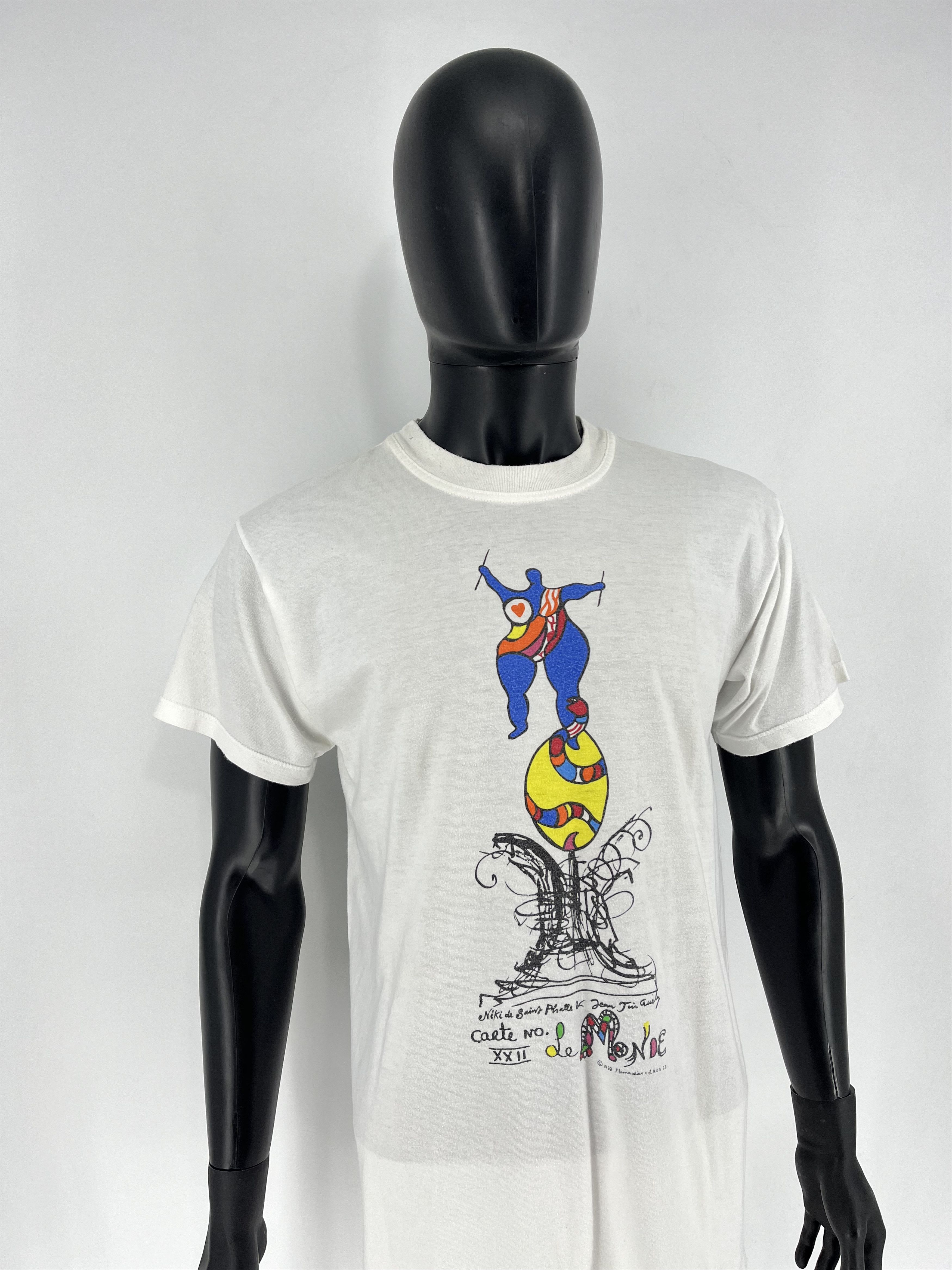 Vintage Vintage 1998 Niki De Saint Phalle Et Flammarion Art T shirt Size US L / EU 52-54 / 3 - 3 Thumbnail