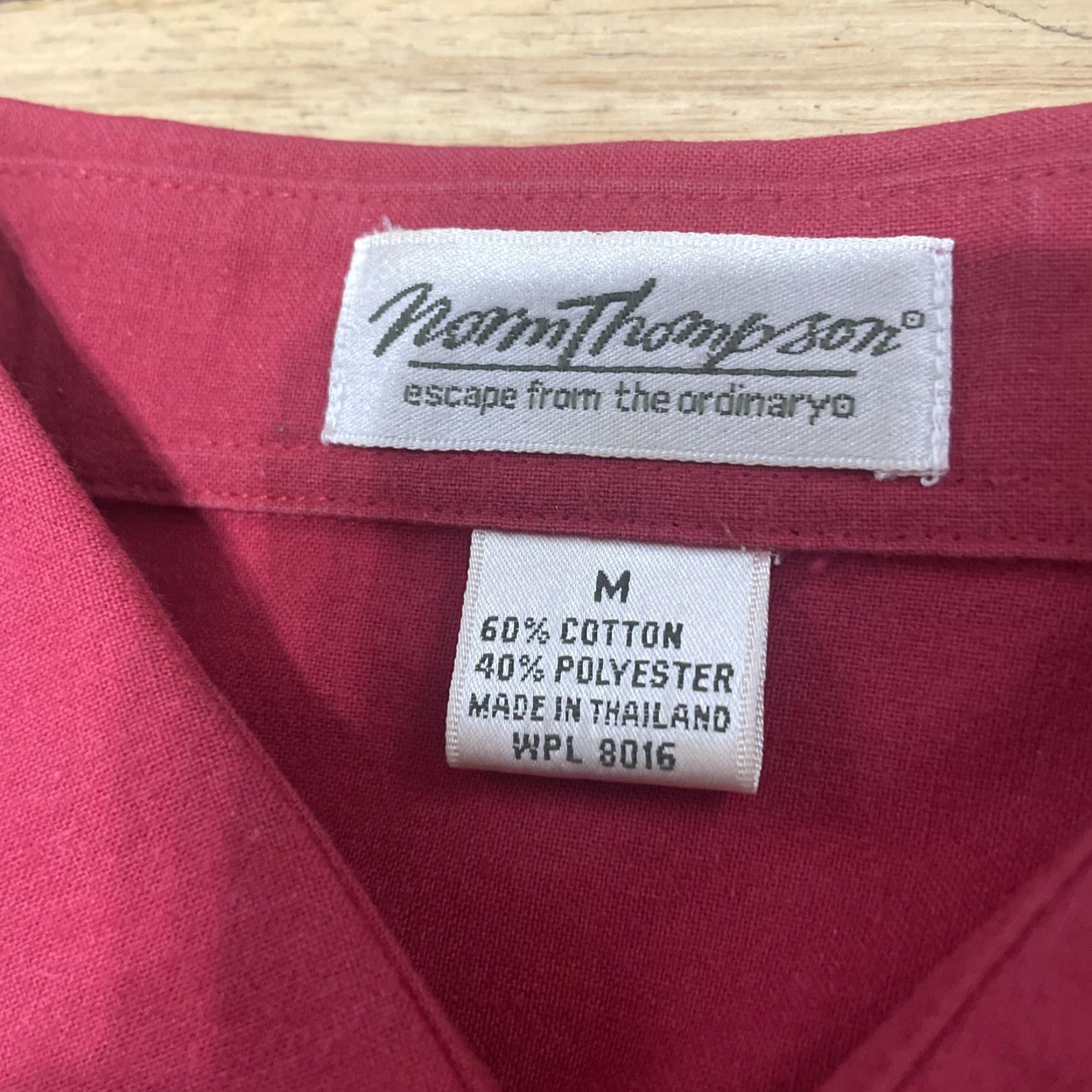 Jim Thompson VINTAGE Norm Thompson Polo Shirt Men M Sailor Knit Red 80s Polo Shirt Mens Vintage Warm L*/ Size US M / EU 48-50 / 2 - 5 Thumbnail