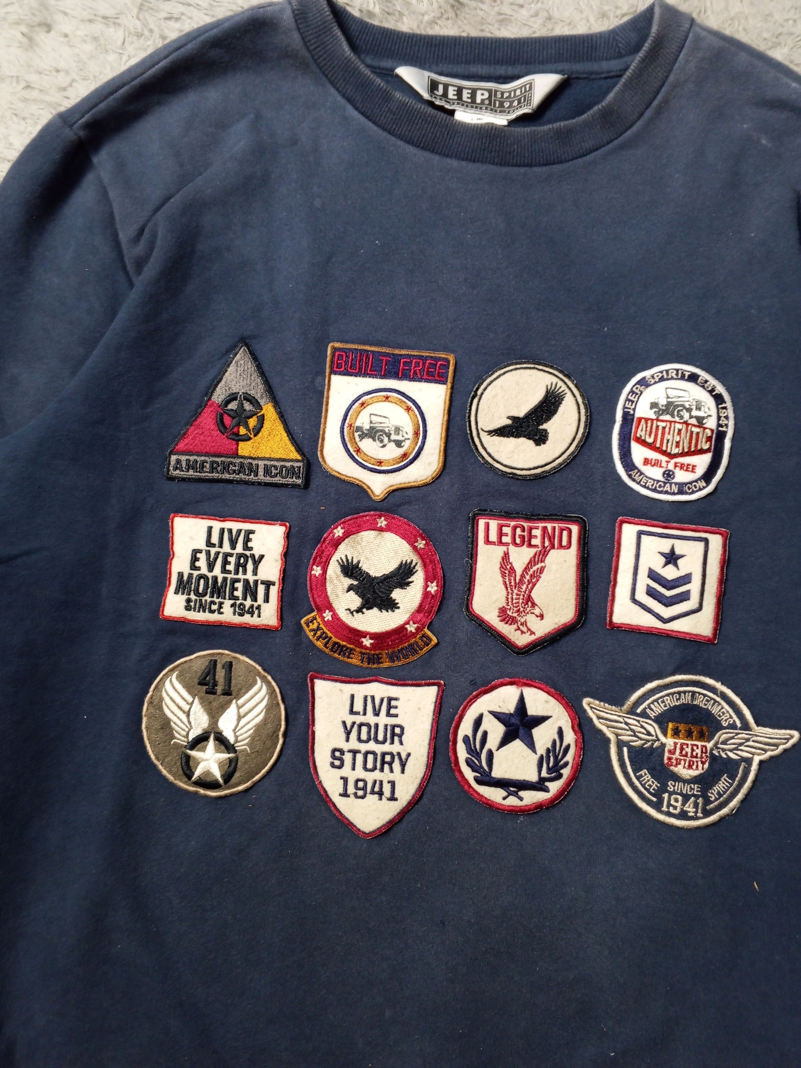 Jeep American Vintage Legacy Jeep Spirit Spell Out Sweatshirts Size US M / EU 48-50 / 2 - 2 Thumbnail