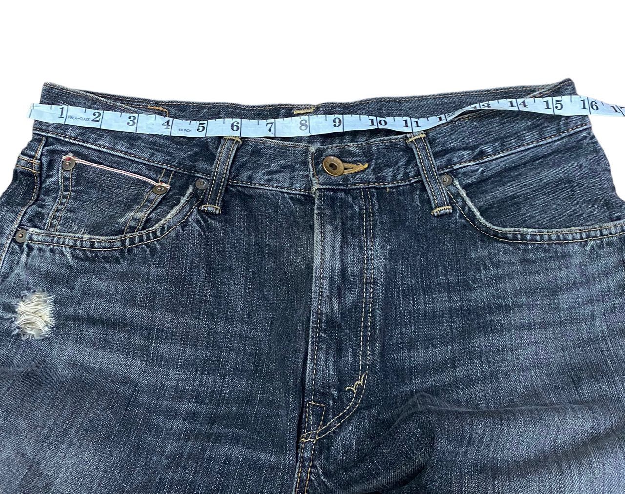 Edwin 💥BEST OFFER💥VINTAGE EDWIN 505 S SELVEGDE DISTRESSED DENIM Size US 31 - 11 Thumbnail