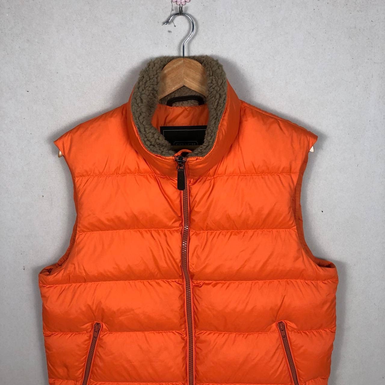 Coach Authentic Coach Down Vest Orange Puffer Jacket Size US L / EU 52-54 / 3 - 4 Thumbnail