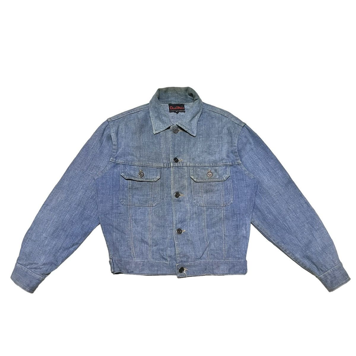 Japanese Brand × Vintage Distress Denim Jacket Size US M / EU 48-50 / 2 - 1 Thumbnail