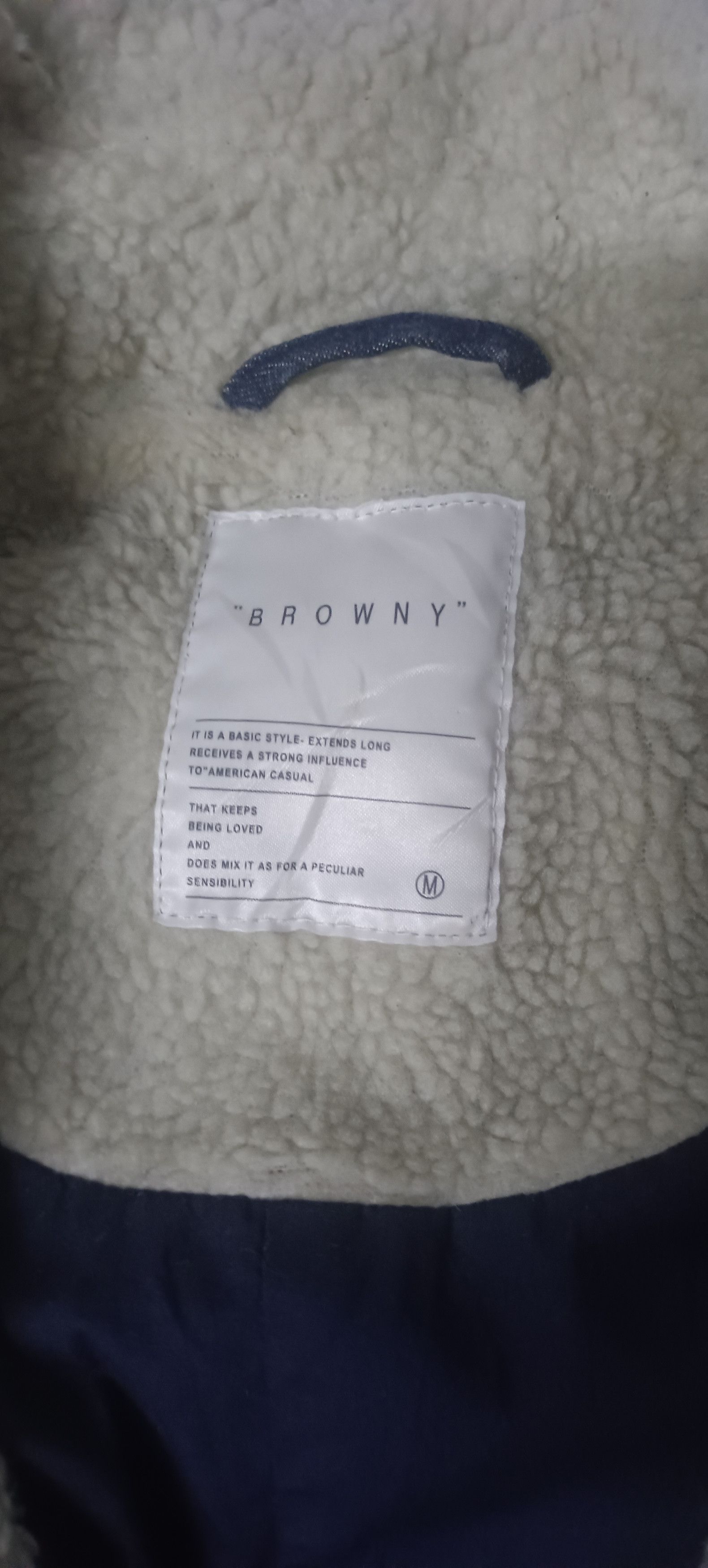 Japanese Brand Vintage🇯🇵 Browny Denim Sherpa Double Breasted Jacket Size US M / EU 48-50 / 2 - 17 Thumbnail