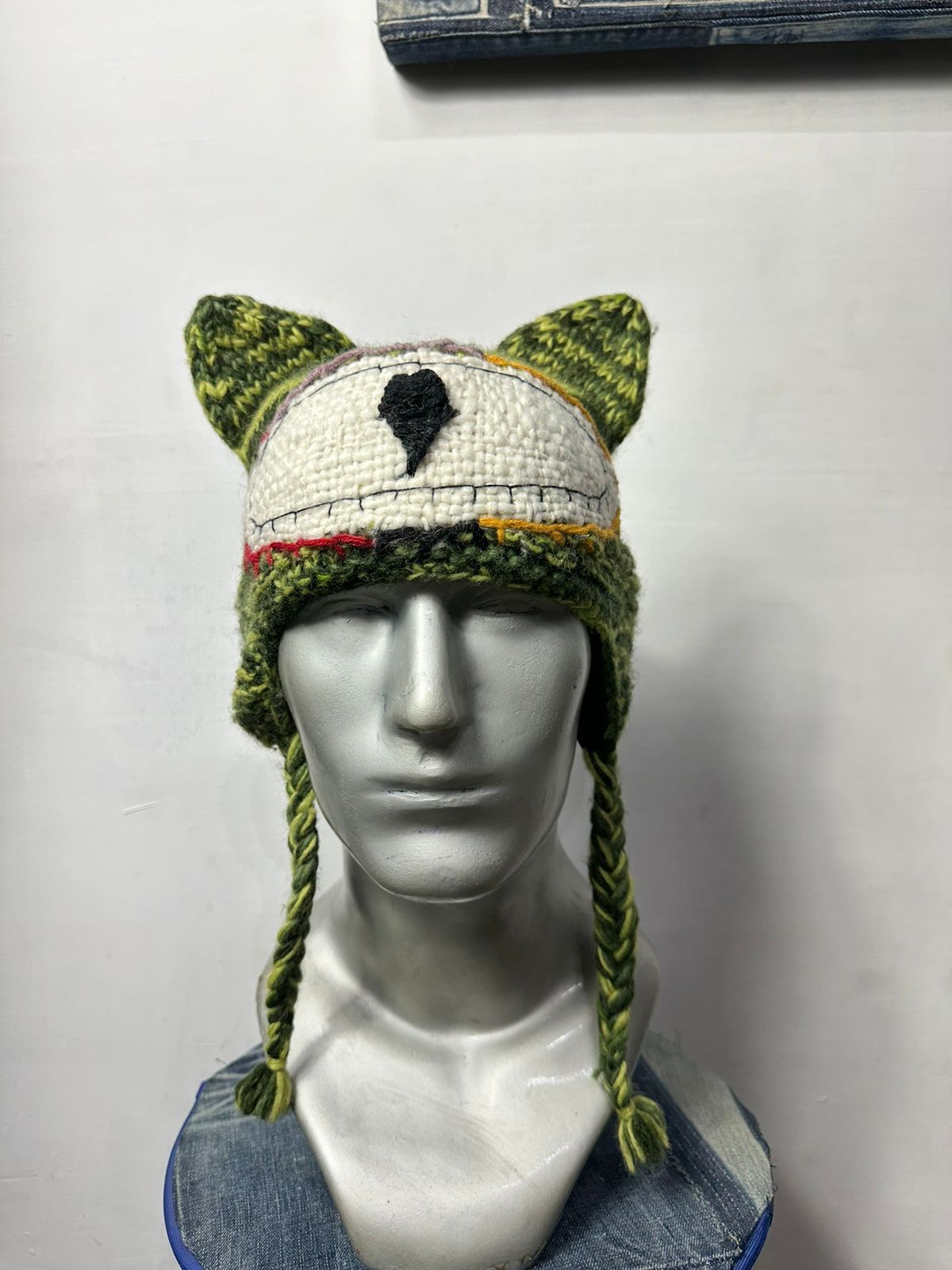 Handmade 🔥Custom Made Knitted Horn Devil Eyed Beanie Hats Size ONE SIZE - 1 Thumbnail