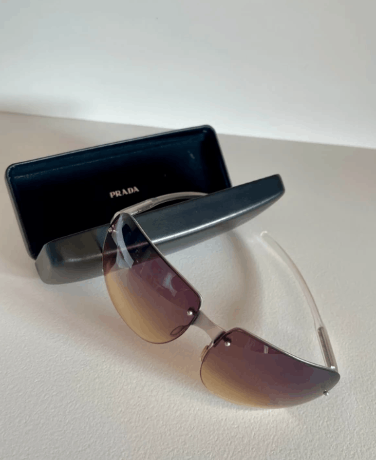 Prada PRADA Sunglasses Sport Symbol Wrap Shield Mask RI875 Size ONE SIZE - 3 Thumbnail