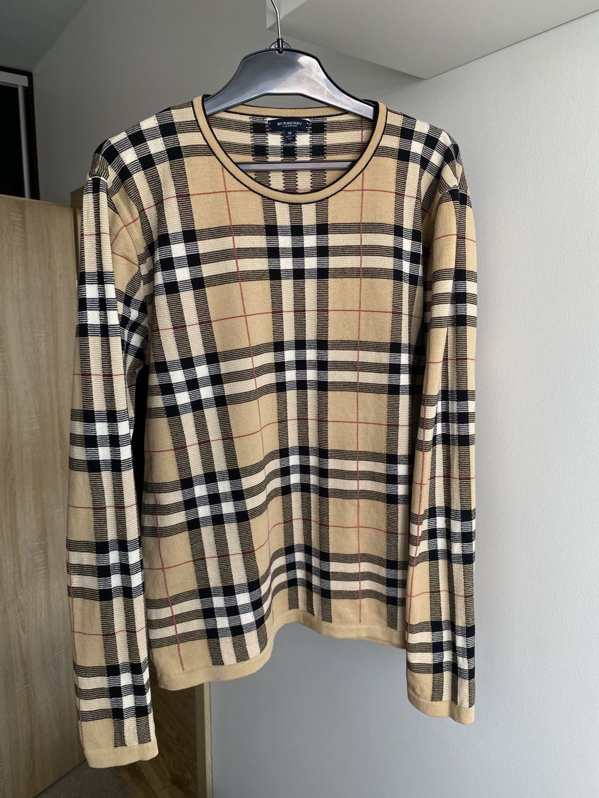 Burberry × Burberry Prorsum × Vintage Burberry London Vintage Nova Check Classic Woven Sweater y2k Size US M / EU 48-50 / 2 - 5 Thumbnail