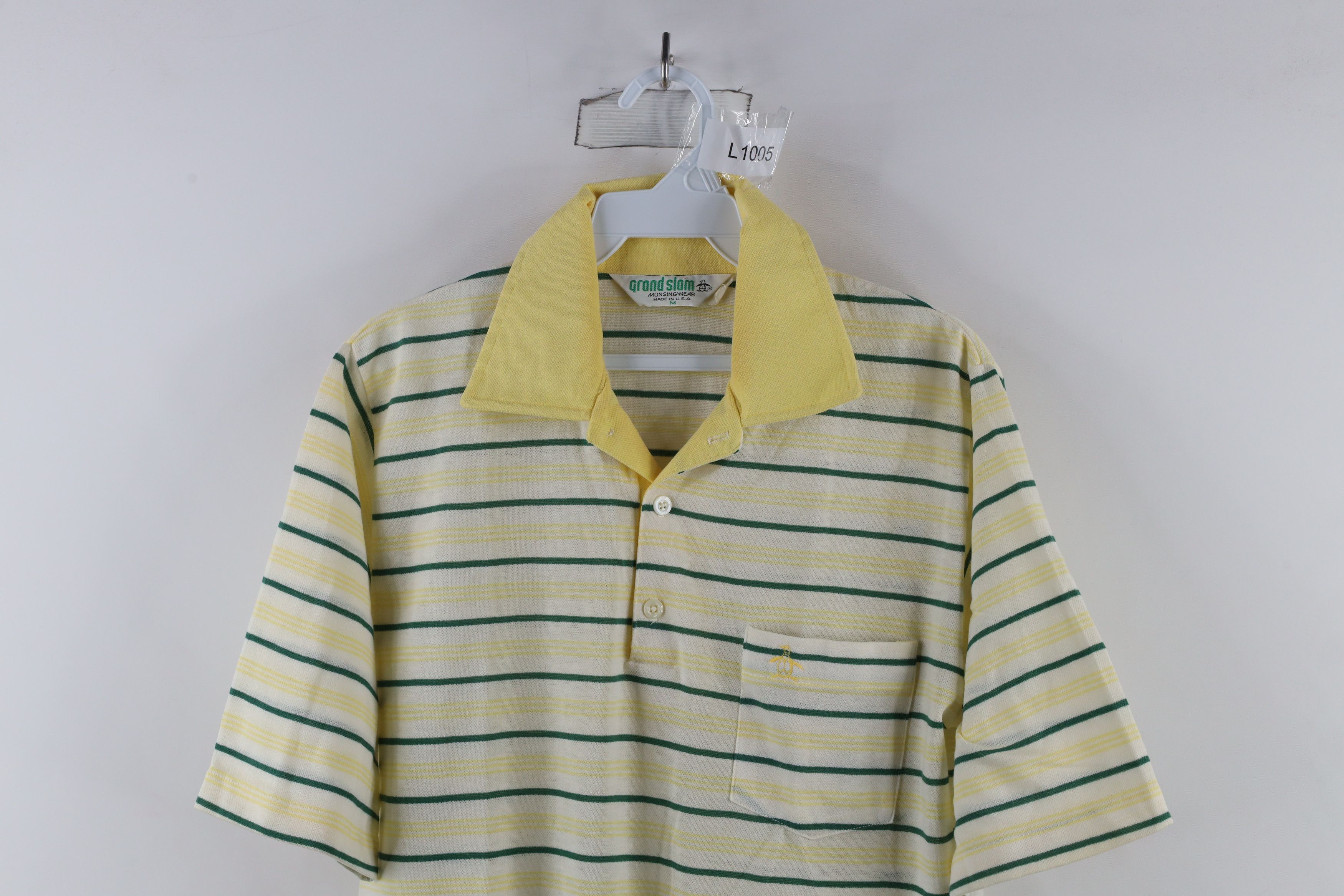 Vintage Vintage 70s Streetwear Striped Knit Collared Polo Shirt USA Size US M / EU 48-50 / 2 - 2 Thumbnail