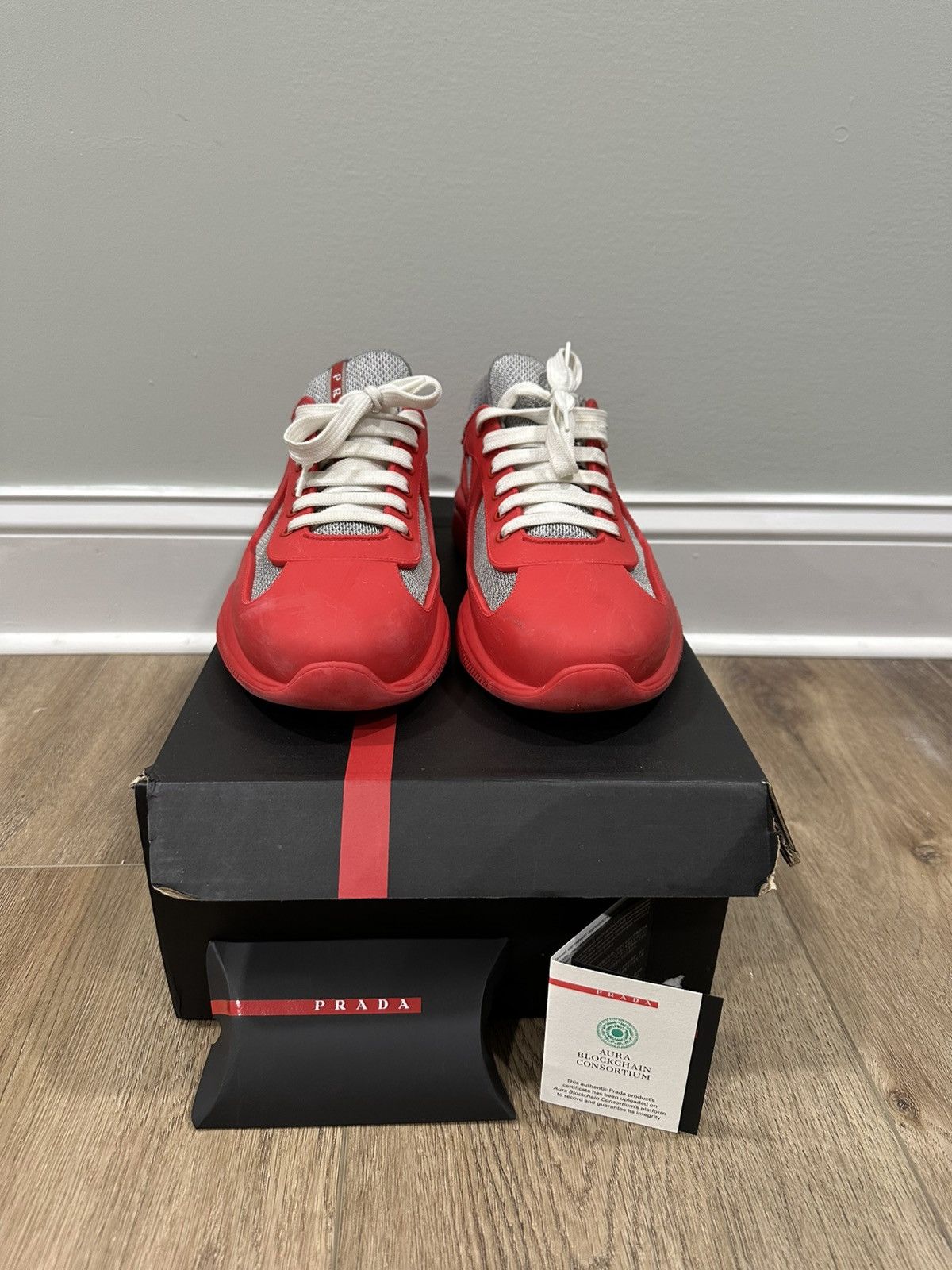 Prada Prada America’s Cup Sneakers - Size 44 (11 US) Size US 11 / EU 44 - 3 Thumbnail