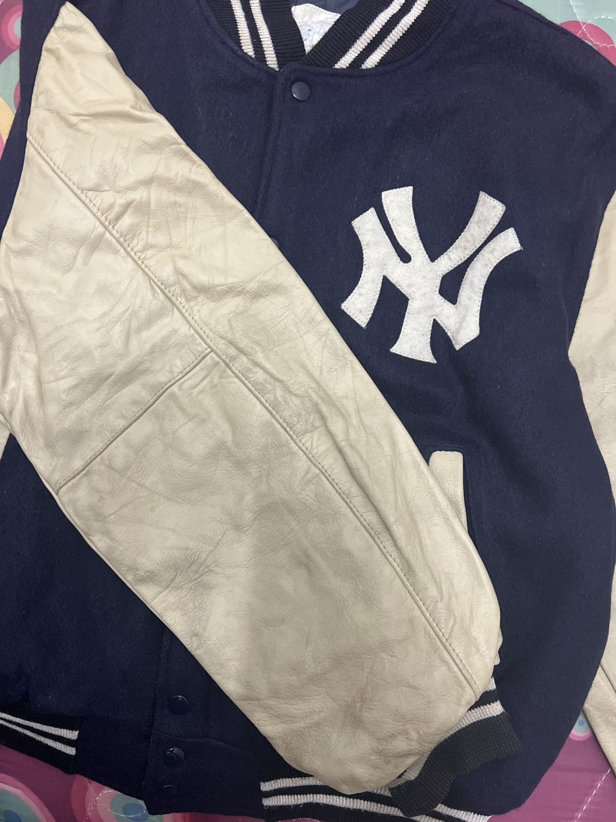 New York Yankees Vintage New York Yankees Old School Varsity Jacket Size US M / EU 48-50 / 2 - 11 Thumbnail