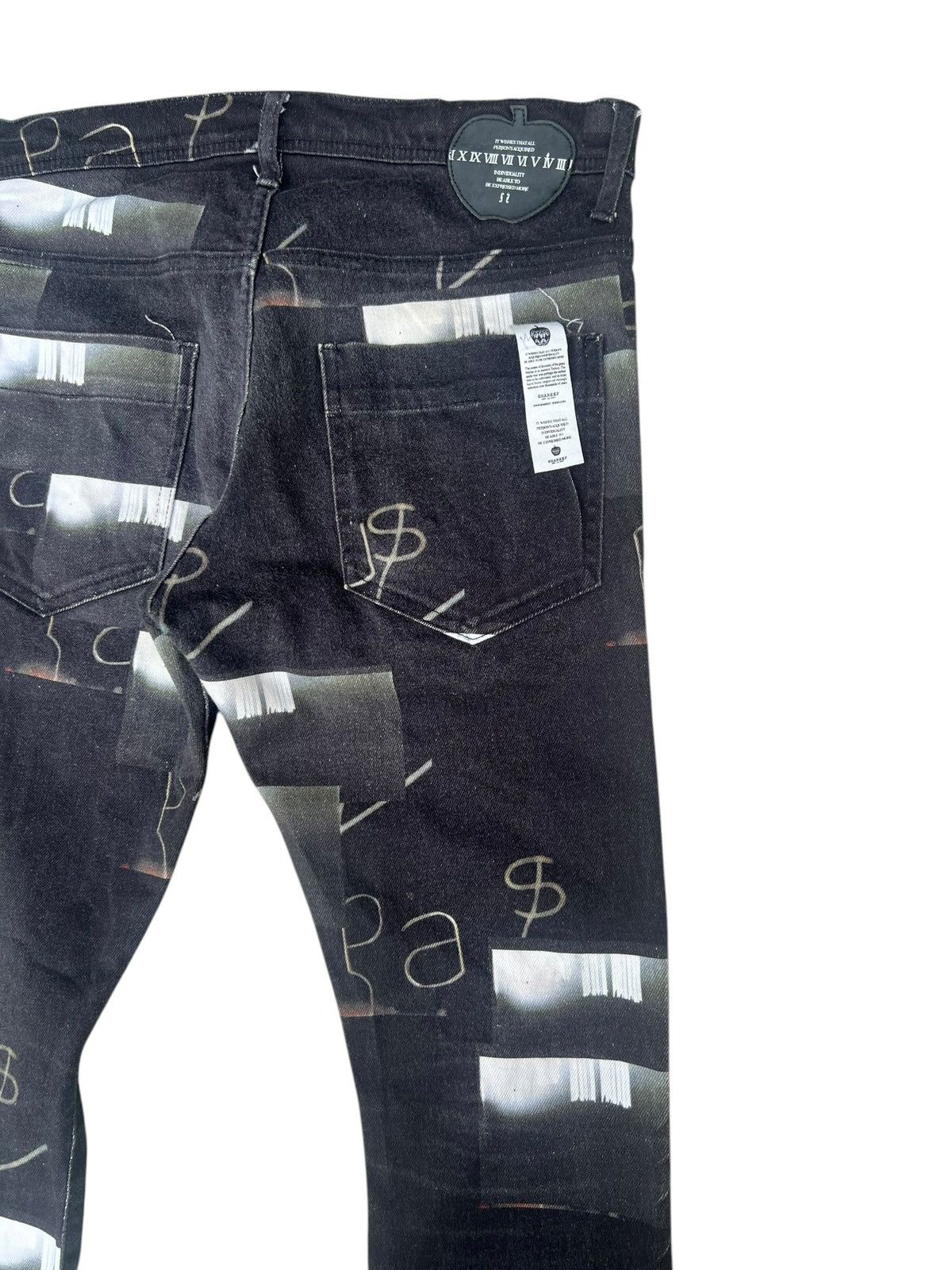 SHAREEF Vintage Shareef Japan All Printed Denim Jeans Size US 29 - 13 Thumbnail