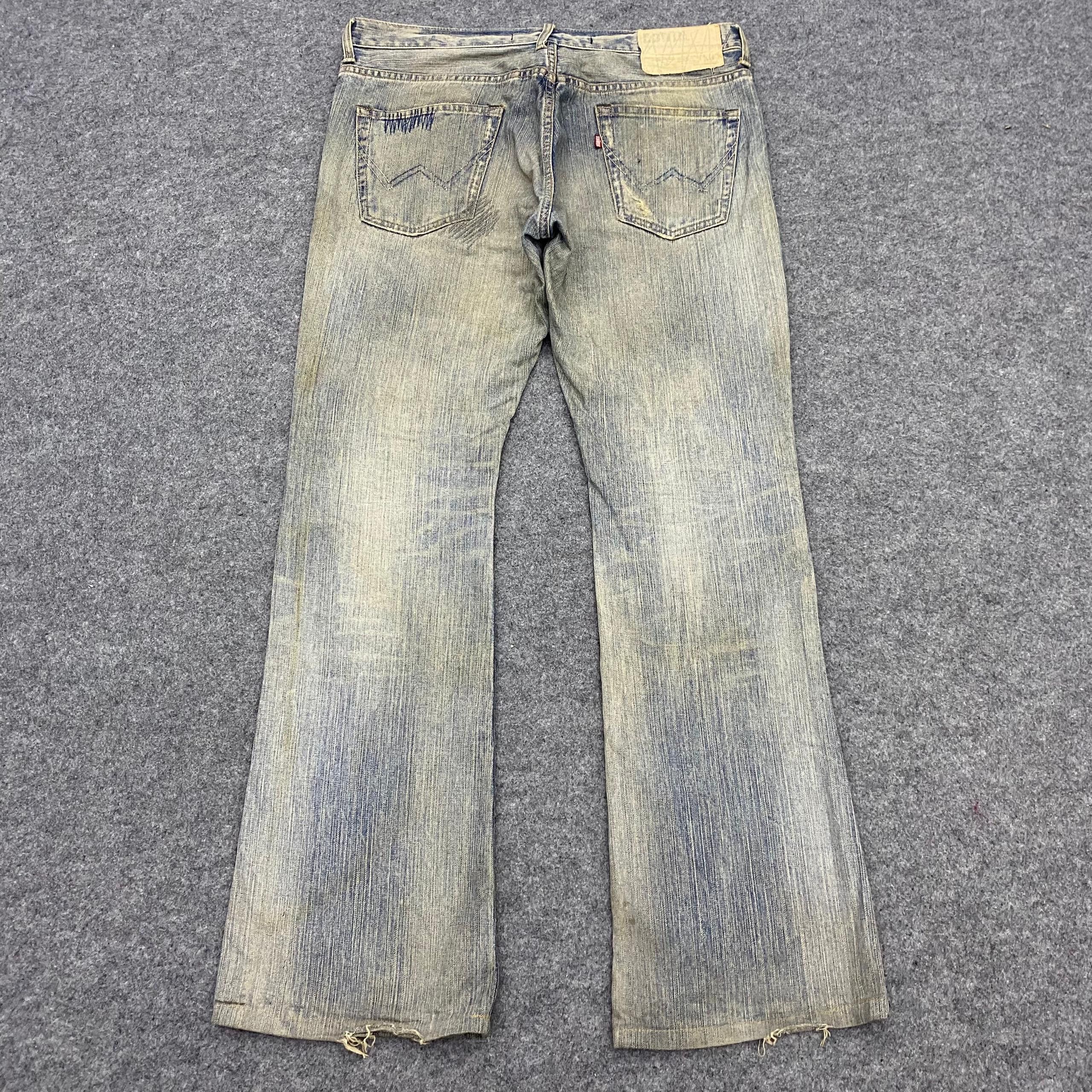 Edwin 💥Flare💥Vintage Edwin Exclusive Vintage Distressed Denim Size US 36 / EU 52 - 3 Thumbnail