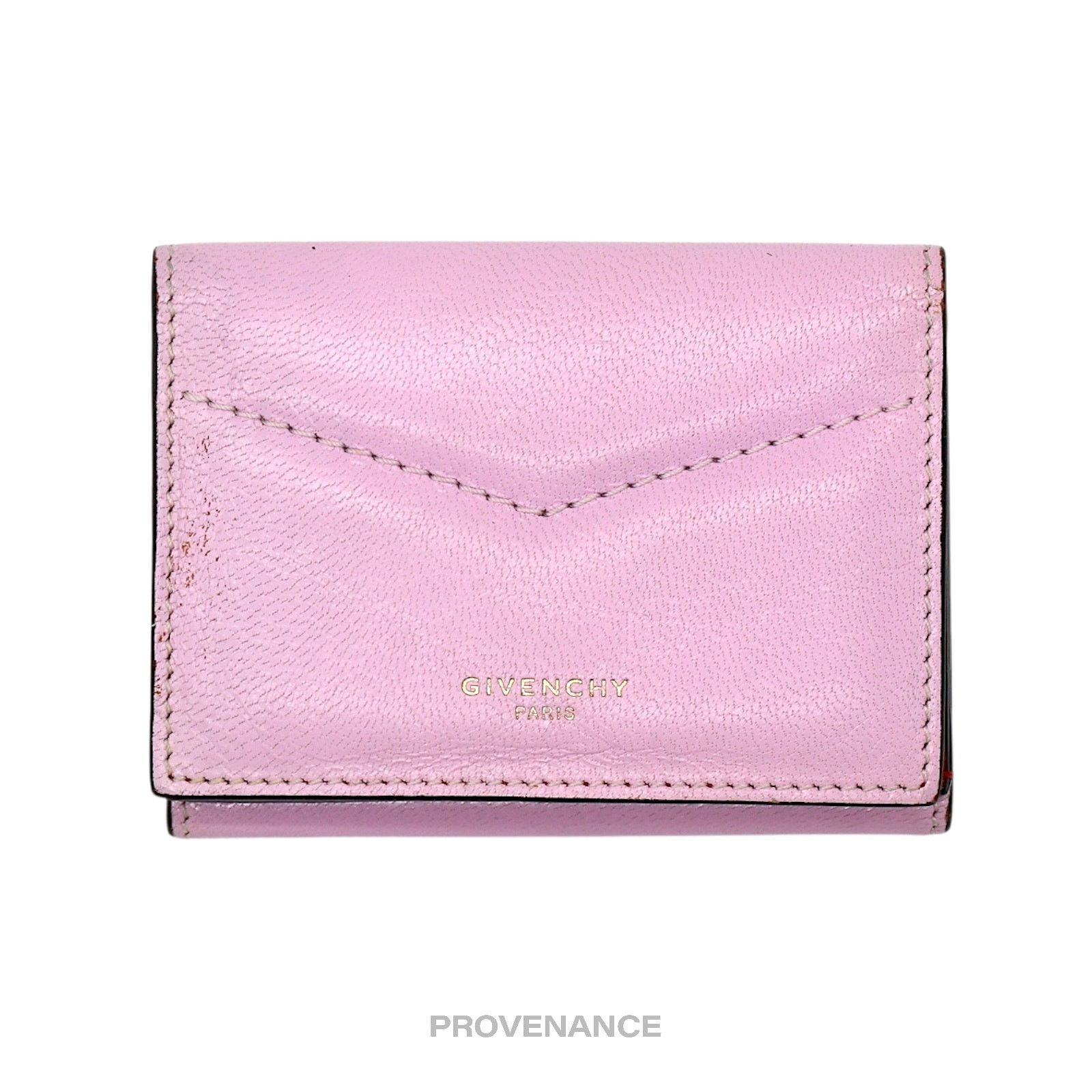 Givenchy 🔴 Givenchy Trifold Wallet - Two Tone Pink Red Leather Size ONE SIZE - 1 Thumbnail