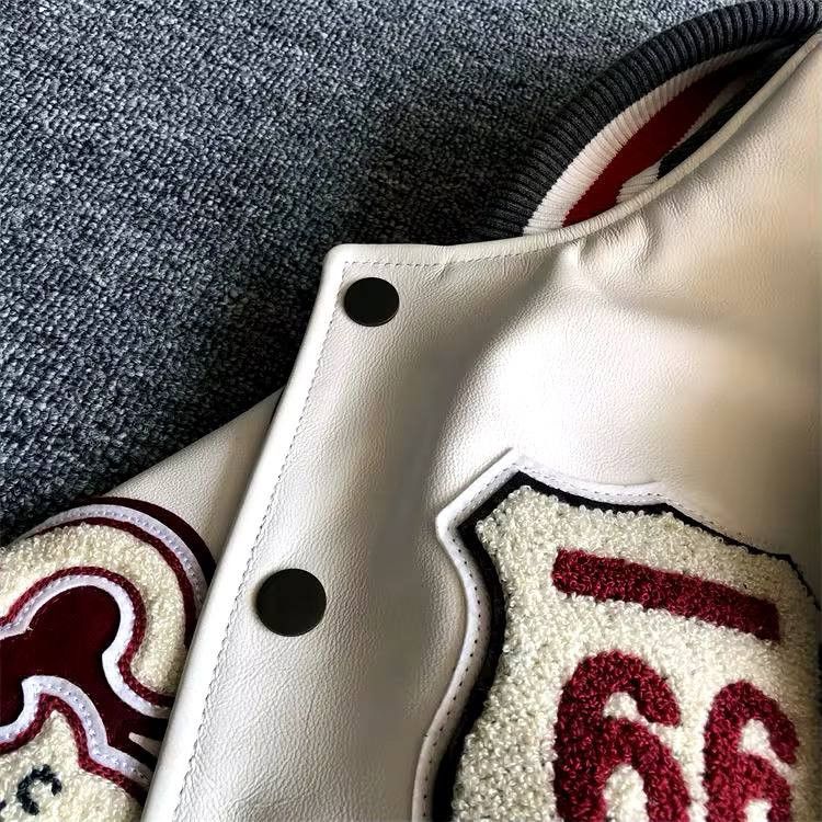 Japanese Brand × Vintage American retro embroidered baseball jacket Size US L / EU 52-54 / 3 - 8 Thumbnail