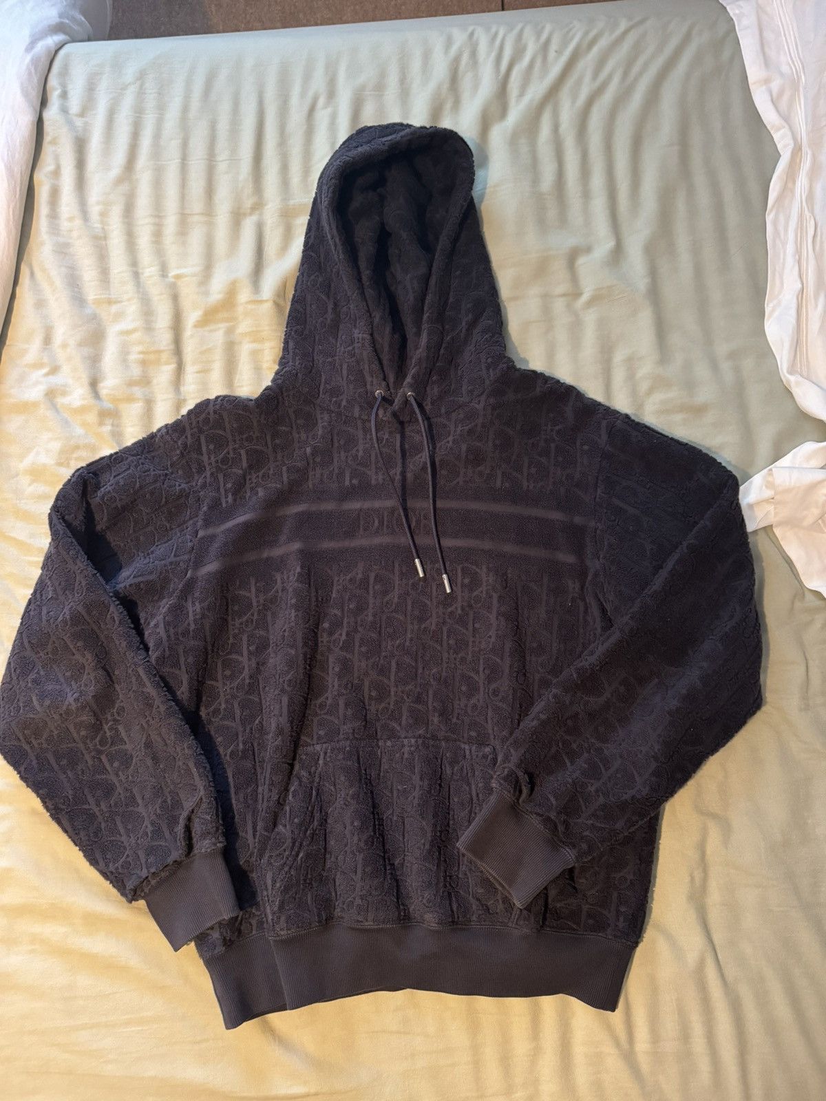 Dior Christian Dior navy toweling hoodie size small Size US S / EU 44-46 / 1 - 8 Thumbnail