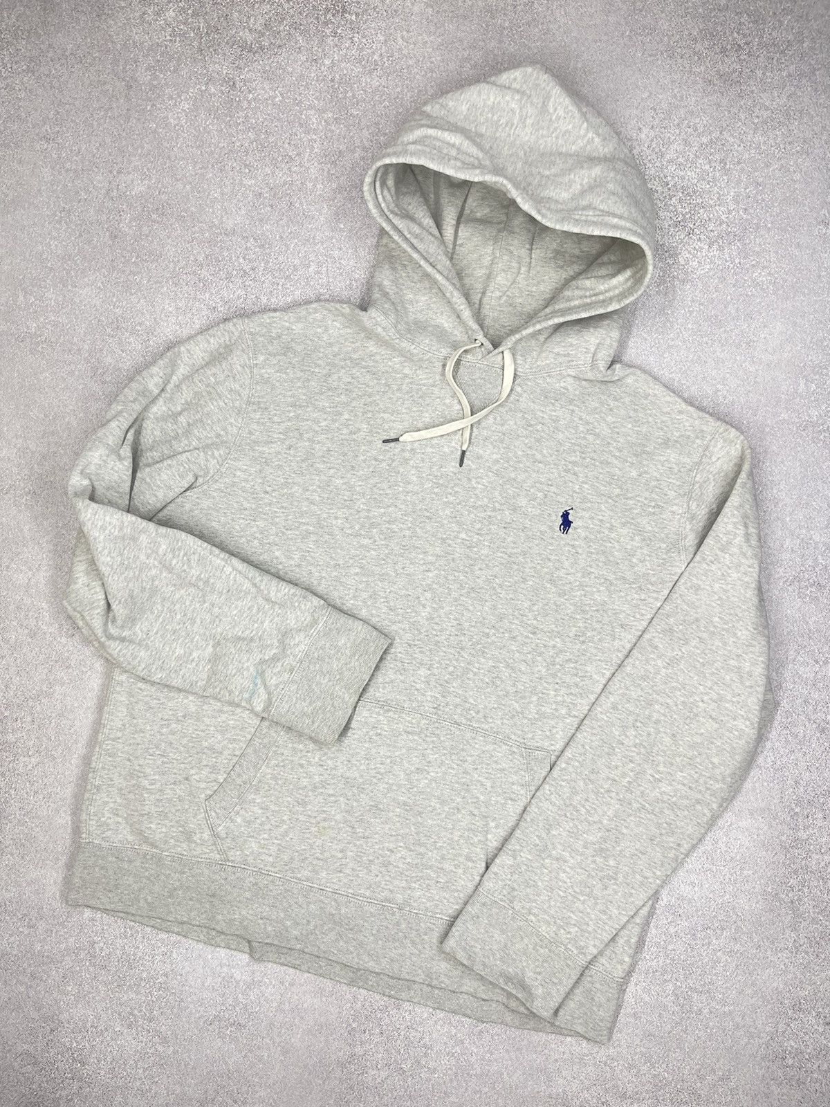 Vintage Polo Ralph Lauren Grey Hoodie Y2K Rugby