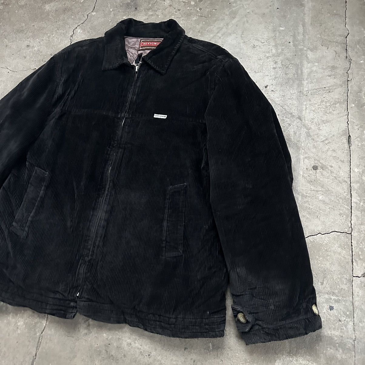 Chevignon Chevignon Black Corduroy Jacket Men's Large Size US L / EU 52-54 / 3 - 2 Thumbnail