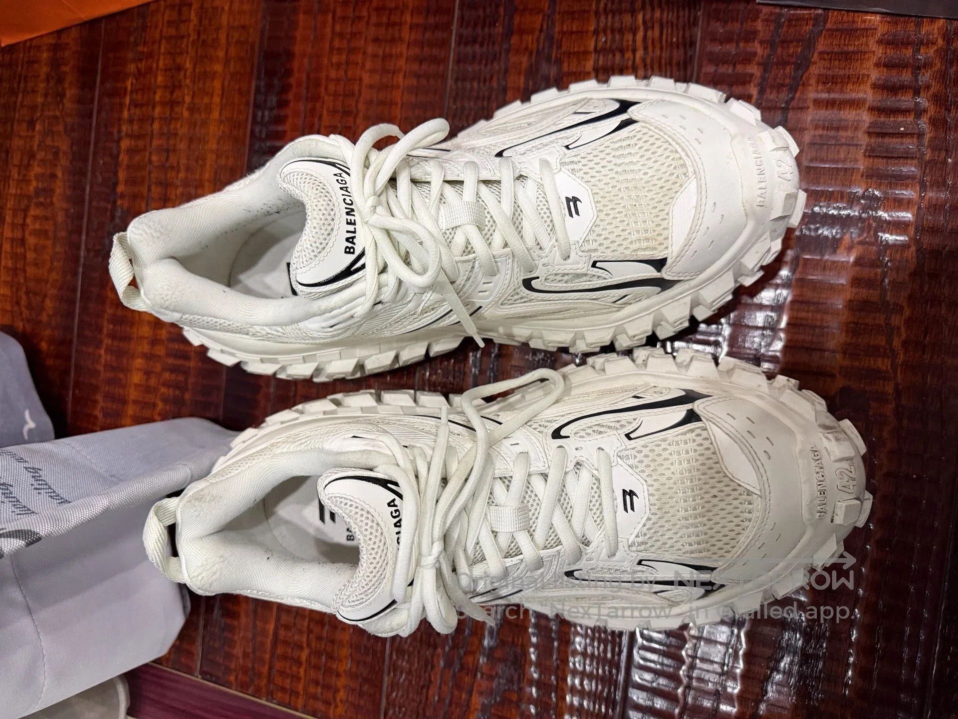 Balenciaga Balenciaga Defender White Distressed Sneakers. Size US 9 / EU 42 - 1 Thumbnail