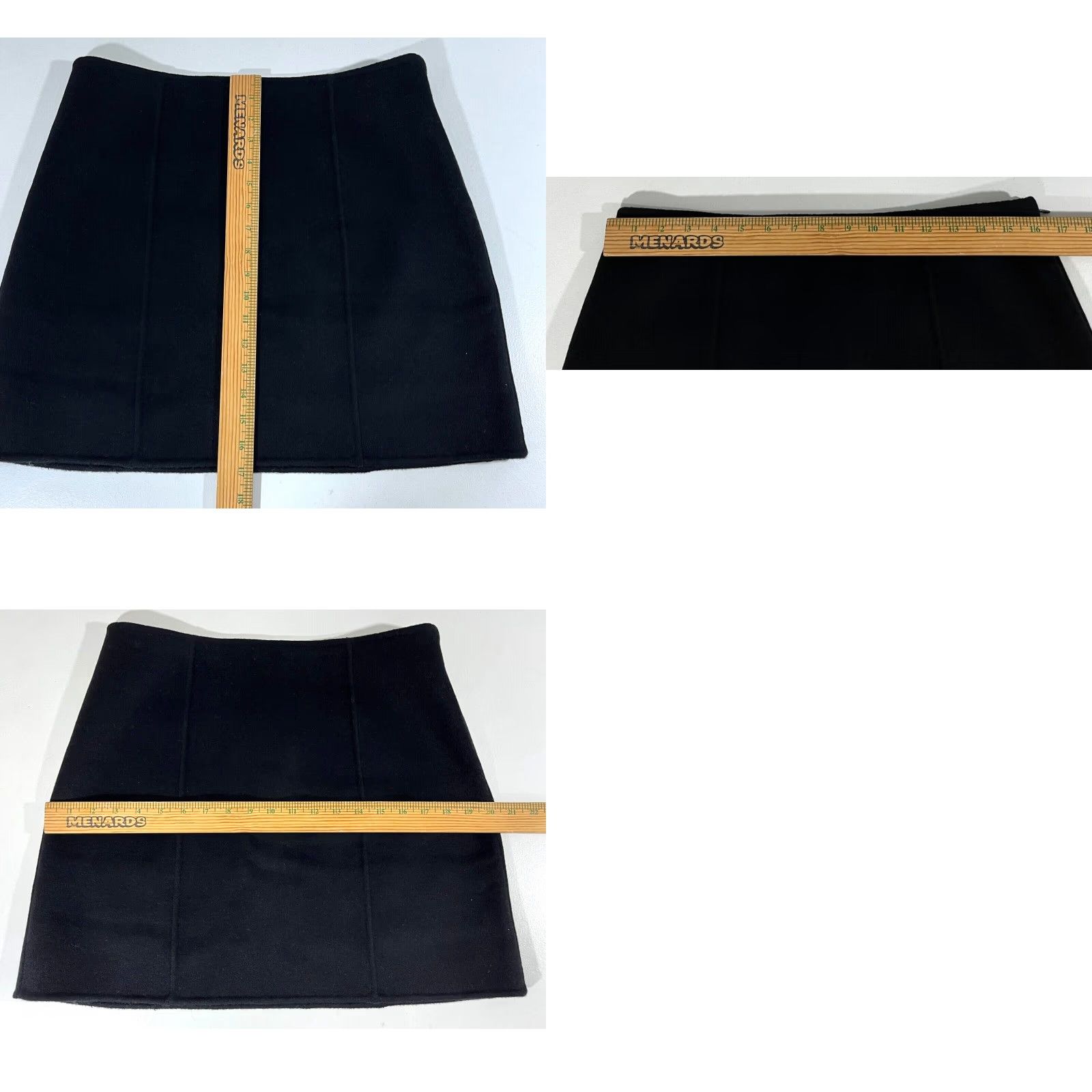 Alex Mill VINTAGE Alex Mill Skirt Women Mini NYC Black Wool Blend Size 8 Size 30" / US 8 / IT 44 - 9 Thumbnail