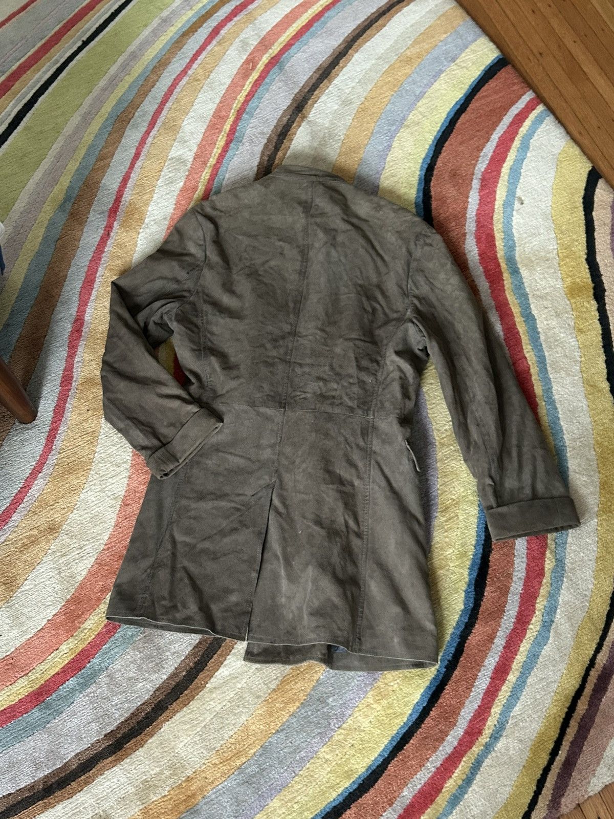 John Varvatos Suede Double breasted coat Size US M / EU 48-50 / 2 - 3 Thumbnail