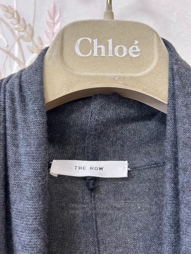 The Row Dark Grey Knit Cardigan